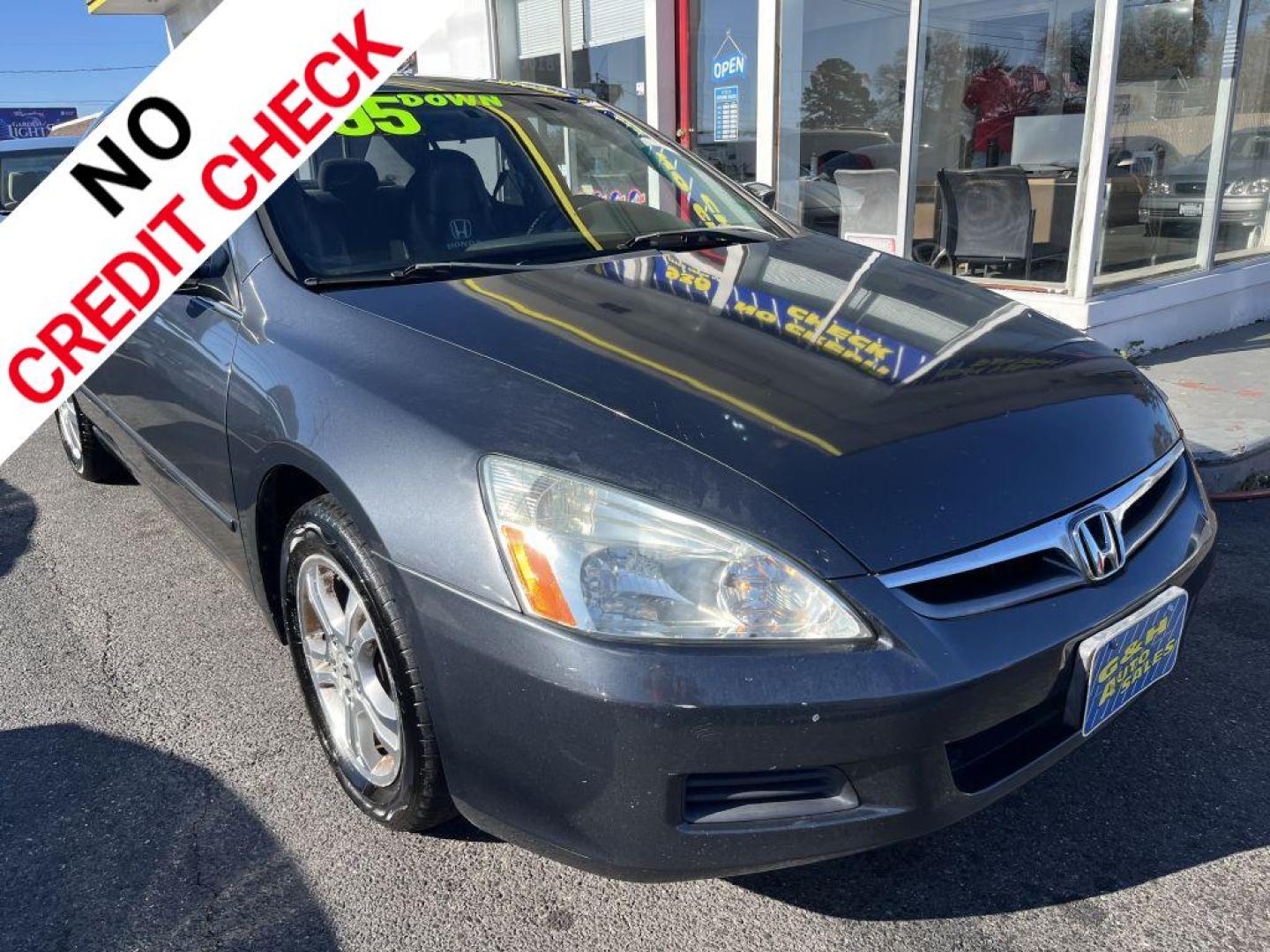 2006 GRAY HONDA ACCORD EX (1HGCM56786A) with an 2.4L engine, Automatic transmission, located at 930 E Little Creek Road, Norfolk, VA, 23518, (757) 588-0420, 36.915051, -76.244408 - Photo#0