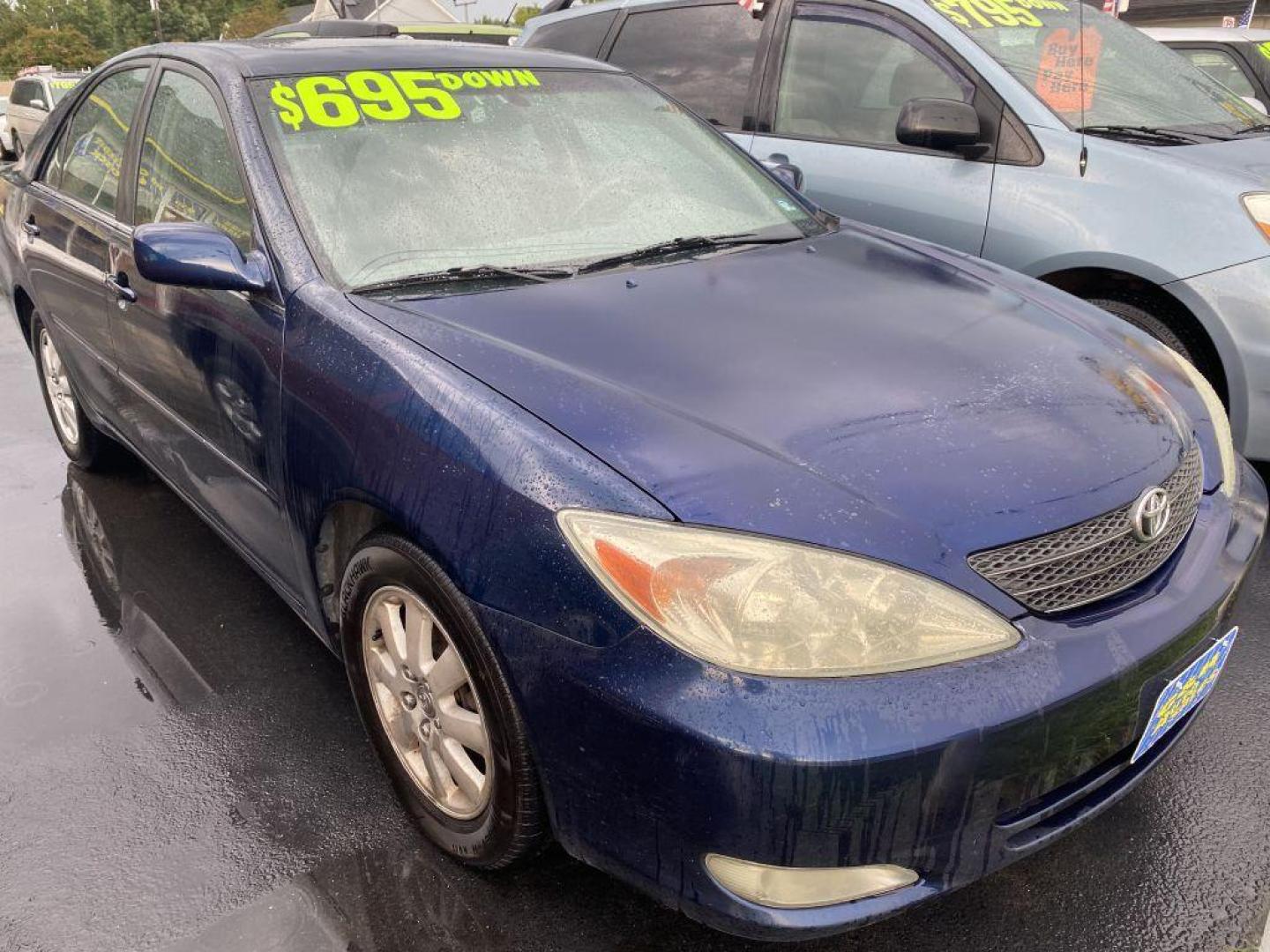 2004 BLUE TOYOTA CAMRY LE (4T1BF32KX4U) with an 3.0L engine, Automatic transmission, located at 930 E Little Creek Road, Norfolk, VA, 23518, (757) 588-0420, 36.915051, -76.244408 - Photo#0