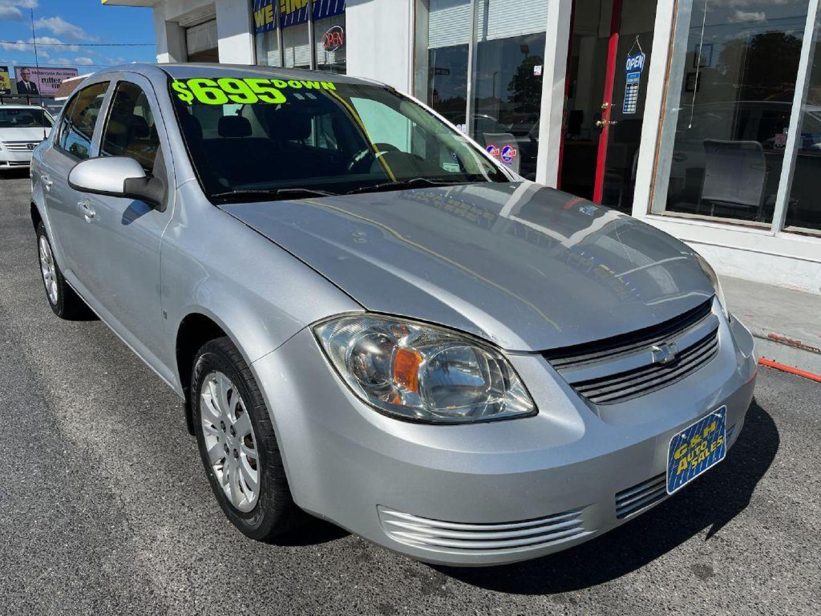 2009 SILVER CHEVROLET COBALT LT (1G1AL58H797) with an 2.2L engine, 4-Speed Manual transmission, located at 930 E Little Creek Road, Norfolk, VA, 23518, (757) 588-0420, 36.915051, -76.244408 - Photo #0