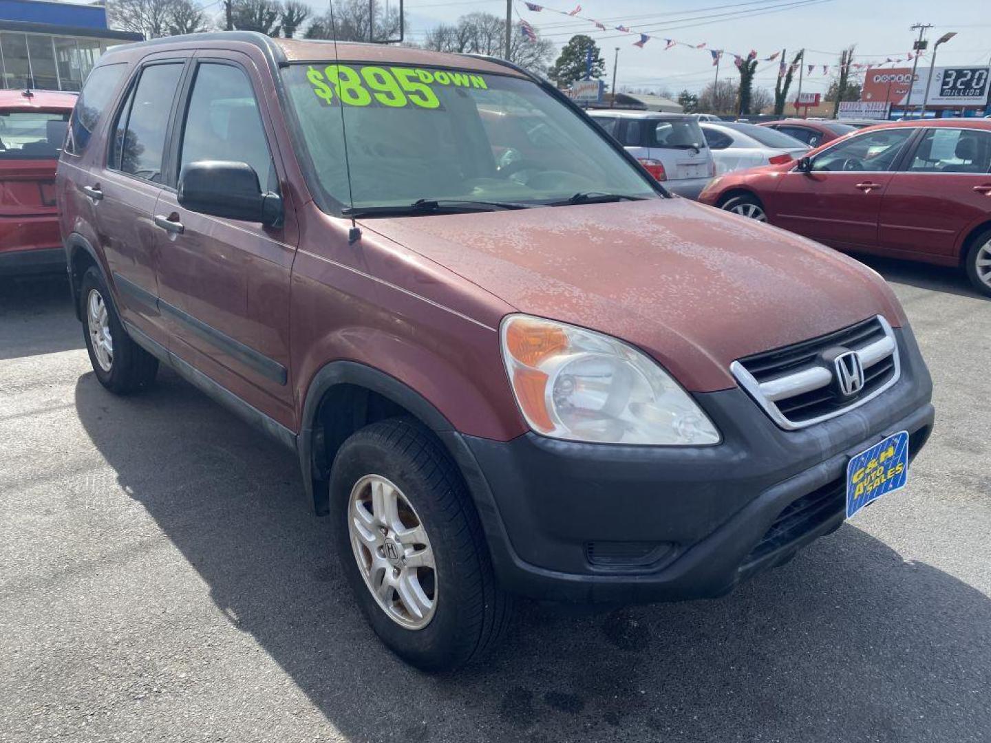 2003 BURG HONDA CR-V EX (SHSRD78803U) with an 2.4L engine, Automatic transmission, located at 930 E Little Creek Road, Norfolk, VA, 23518, (757) 588-0420, 36.915051, -76.244408 - Photo#0