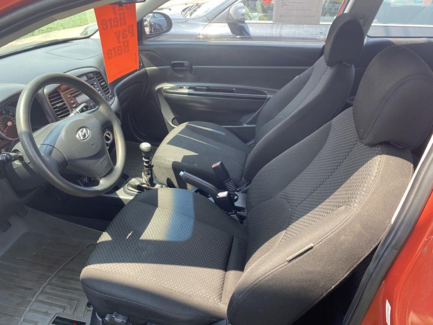 2007 ORANGE HYUNDAI ACCENT GS (KMHCM36C07U) with an 1.6L engine, 4-Speed Manual transmission, located at 930 E Little Creek Road, Norfolk, VA, 23518, (757) 588-0420, 36.915051, -76.244408- Photo#3