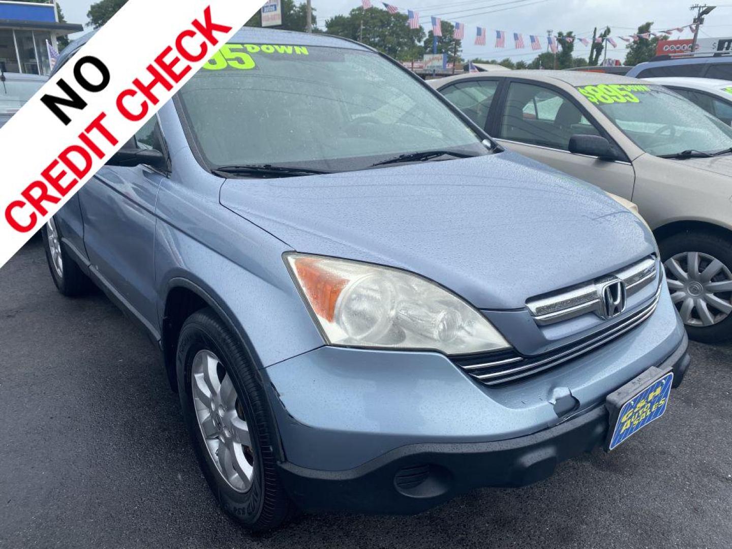 2007 BLUE HONDA CR-V EX (5J6RE48507L) with an 2.4L engine, Automatic transmission, located at 930 E Little Creek Road, Norfolk, VA, 23518, (757) 588-0420, 36.915051, -76.244408 - Photo#0