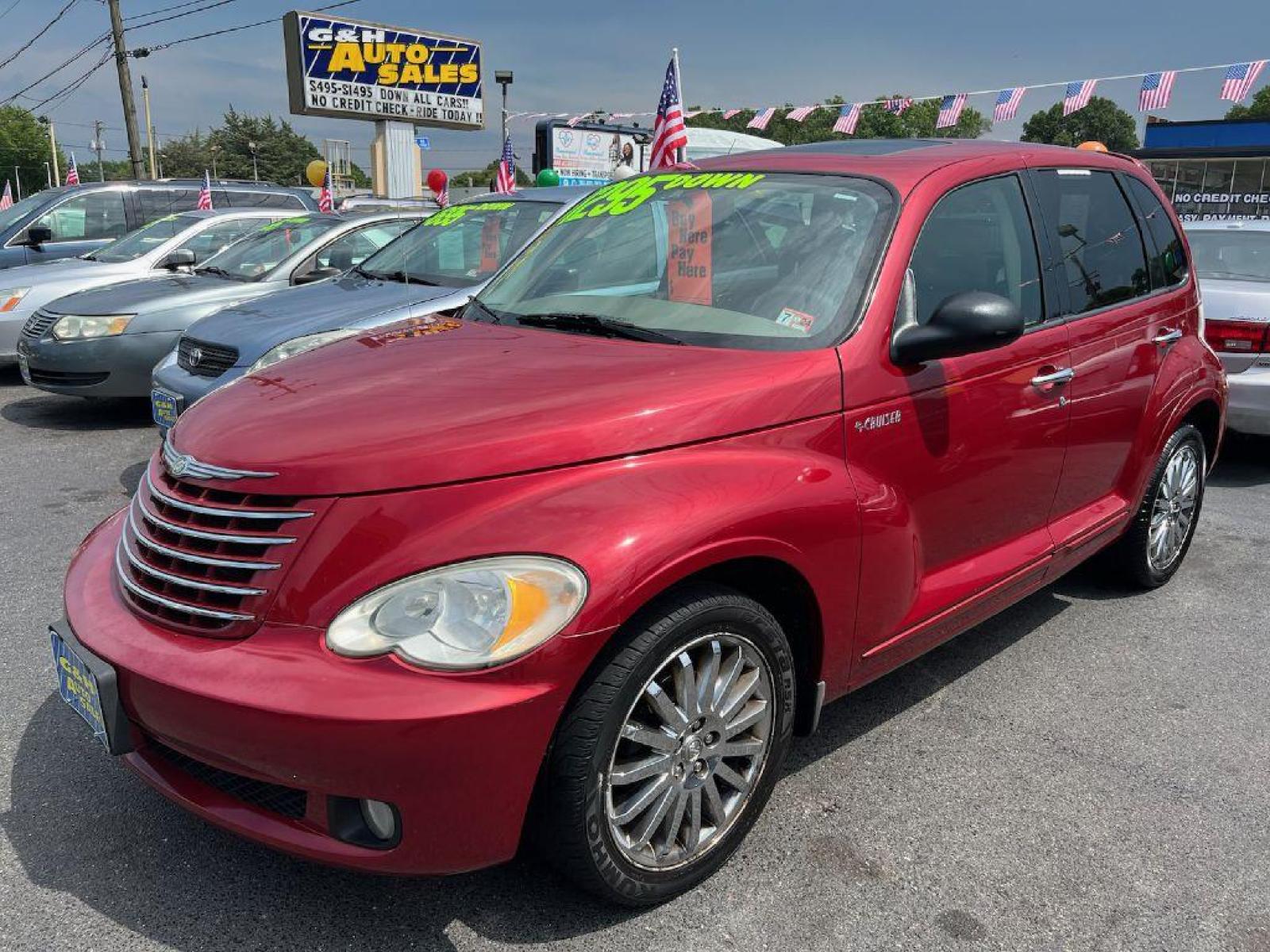 2006 RED CHRYSLER PT CRUISER GT (3A8FY78G16T) with an 2.4L engine, Automatic transmission, located at 930 E Little Creek Road, Norfolk, VA, 23518, (757) 588-0420, 36.915051, -76.244408 - Photo #0