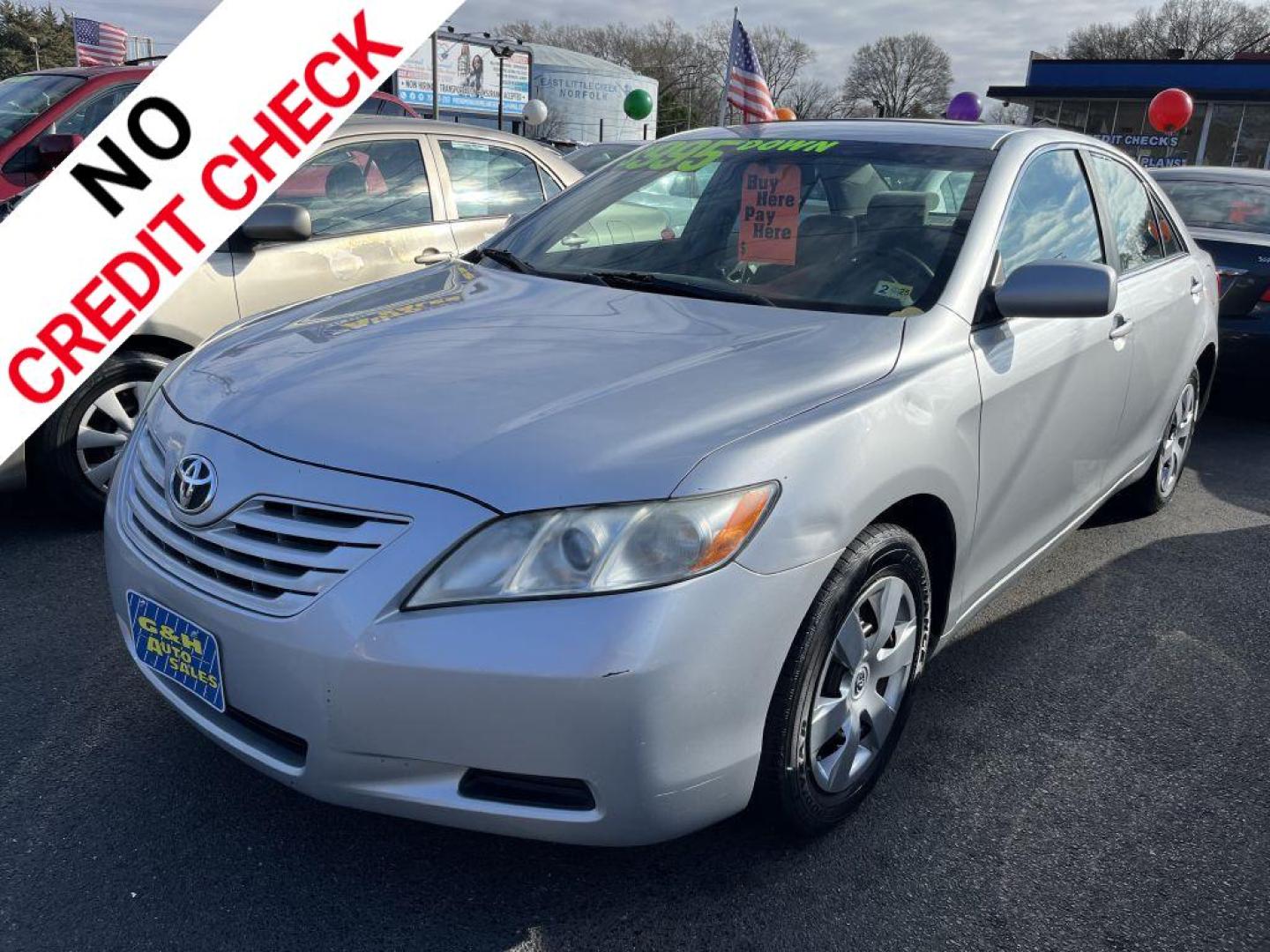2007 SILVER TOYOTA CAMRY CE (4T1BE46K77U) with an 2.4L engine, 5-Speed Manual transmission, located at 930 E Little Creek Road, Norfolk, VA, 23518, (757) 588-0420, 36.915051, -76.244408 - Photo#0