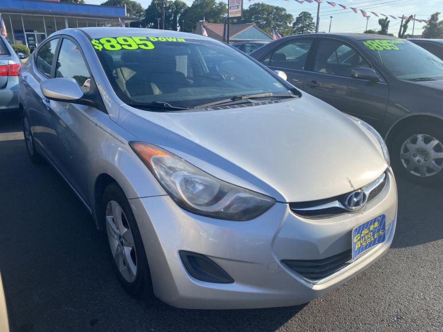 2011 SILVER HYUNDAI ELANTRA GLS (5NPDH4AE1BH) with an 1.8L engine, Automatic transmission, located at 930 E Little Creek Road, Norfolk, VA, 23518, (757) 588-0420, 36.915051, -76.244408 - Photo#0