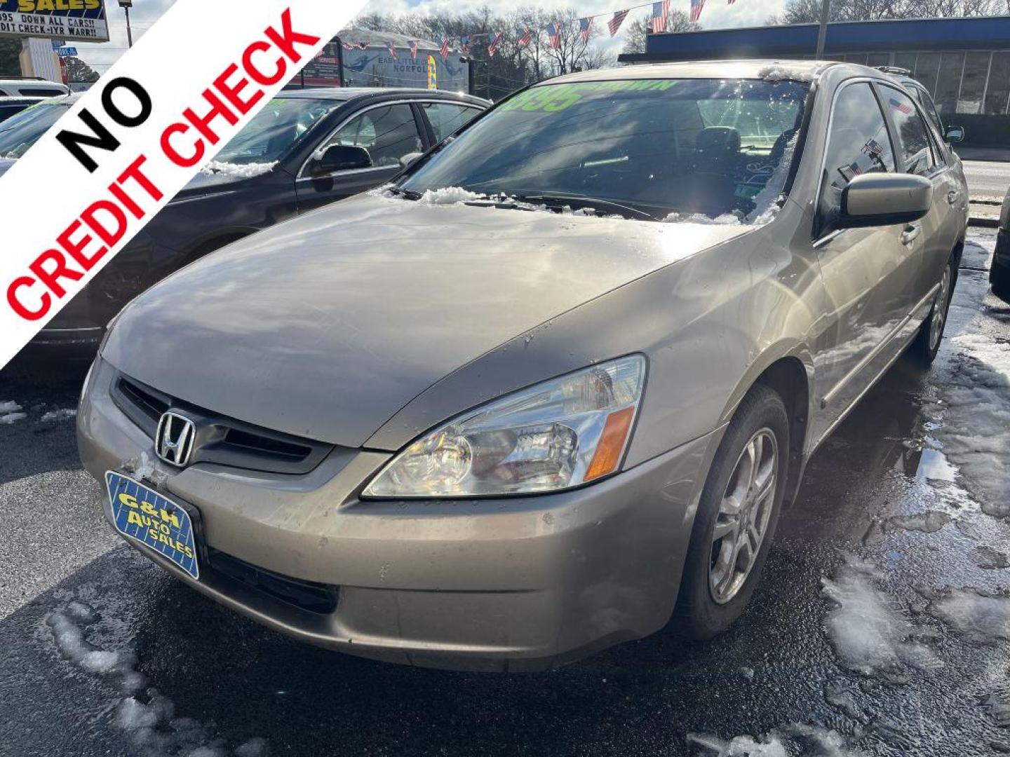 2006 GOLD HONDA ACCORD EX (1HGCM56786A) with an 2.4L engine, Automatic transmission, located at 930 E Little Creek Road, Norfolk, VA, 23518, (757) 588-0420, 36.915051, -76.244408 - Photo#0