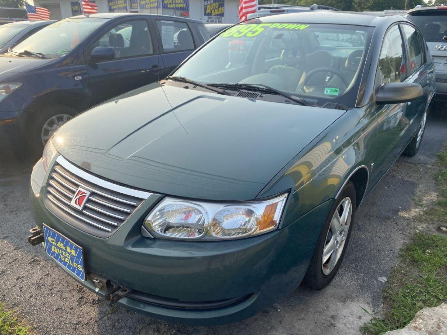 2007 GREEN SATURN ION LEVEL 2 (1G8AJ55F27Z) with an 2.2L engine, Automatic transmission, located at 930 E Little Creek Road, Norfolk, VA, 23518, (757) 588-0420, 36.915051, -76.244408 - Photo#0