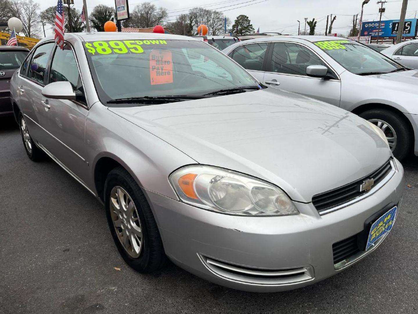 2006 SILVER CHEVROLET IMPALA POLICE (2G1WS581369) with an 3.9L engine, Automatic transmission, located at 930 E Little Creek Road, Norfolk, VA, 23518, (757) 588-0420, 36.915051, -76.244408 - Photo#0