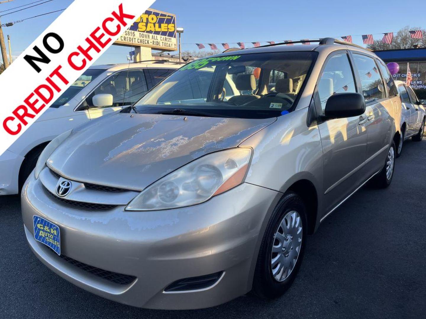2007 TAN TOYOTA SIENNA CE (5TDZK23C27S) with an 3.5L engine, Automatic transmission, located at 930 E Little Creek Road, Norfolk, VA, 23518, (757) 588-0420, 36.915051, -76.244408 - Photo#0