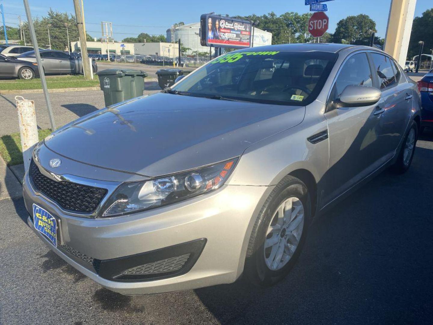 2011 SILVER KIA OPTIMA LX (KNAGM4A74B5) with an 2.4L engine, Automatic transmission, located at 930 E Little Creek Road, Norfolk, VA, 23518, (757) 588-0420, 36.915051, -76.244408 - Photo#0