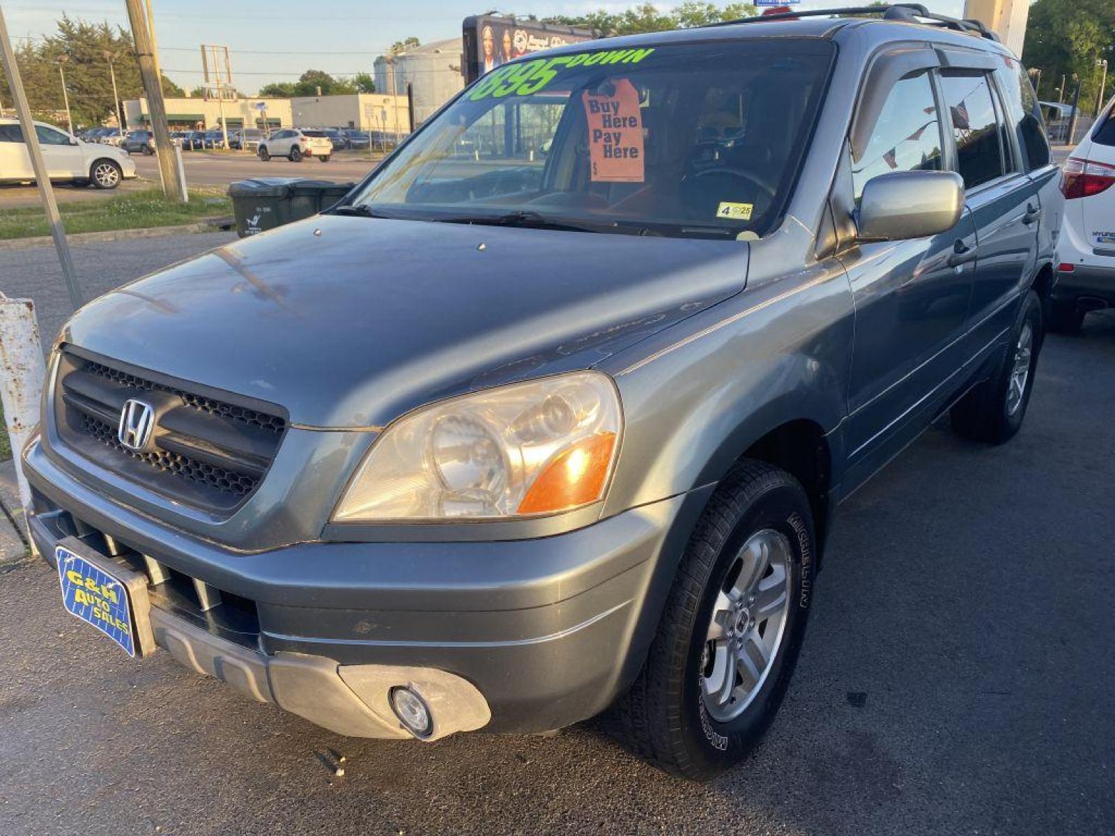 2005 TEAL HONDA PILOT EXL (2HKYF187X5H) with an 3.5L engine, Automatic transmission, located at 930 E Little Creek Road, Norfolk, VA, 23518, (757) 588-0420, 36.915051, -76.244408 - Photo #0