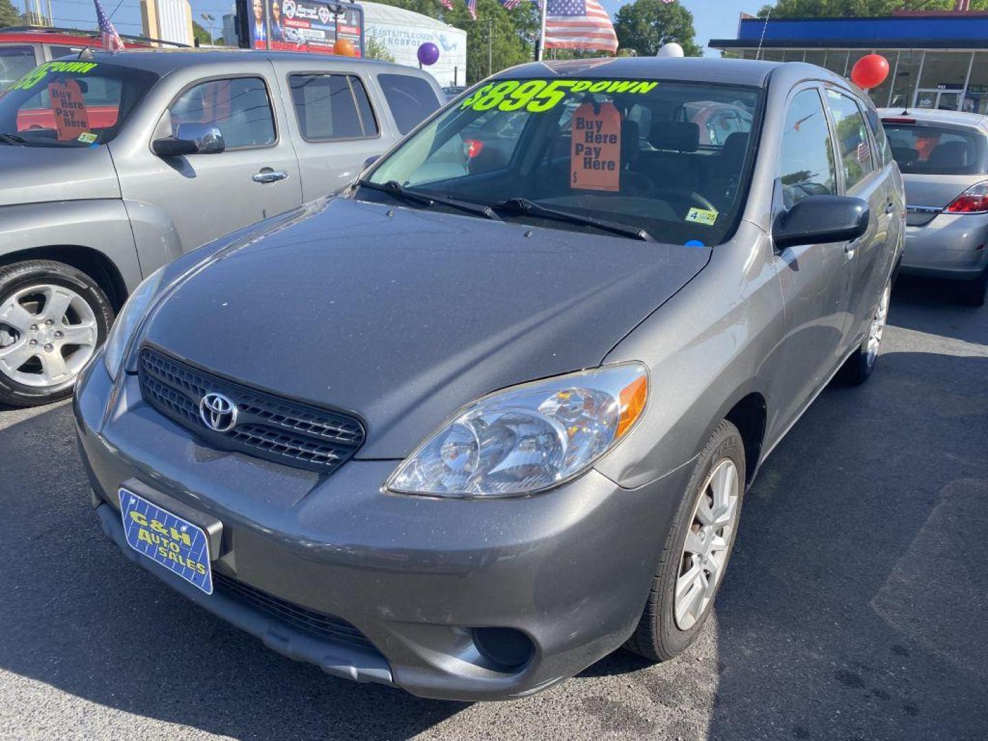 2008 GRAY TOYOTA COROLLA MATRIX XR (2T1KR32E48C) with an 1.8L engine, 4-Speed Manual transmission, located at 930 E Little Creek Road, Norfolk, VA, 23518, (757) 588-0420, 36.915051, -76.244408 - -NO CREDIT CHECK -2YR ENGINE and TRANSMISSION WARRANTY -$495-$895 DOWN - Photo#0