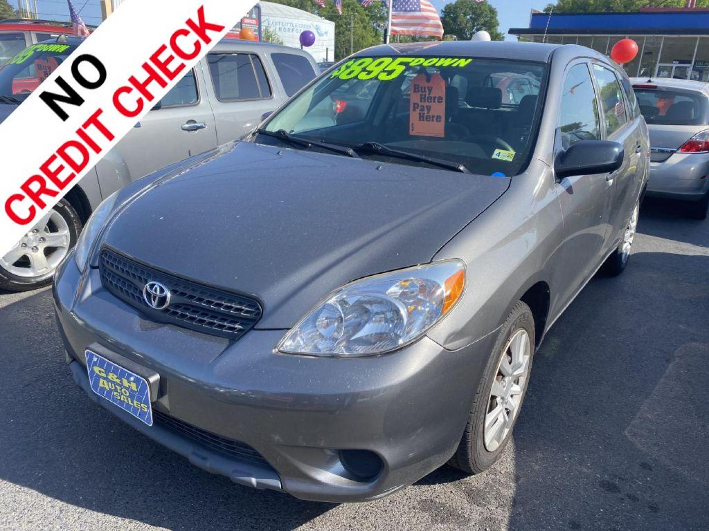 2008 GRAY TOYOTA COROLLA MATRIX XR (2T1KR32E48C) with an 1.8L engine, 4-Speed Manual transmission, located at 930 E Little Creek Road, Norfolk, VA, 23518, (757) 588-0420, 36.915051, -76.244408 - -NO CREDIT CHECK -2YR ENGINE and TRANSMISSION WARRANTY -$495-$895 DOWN - Photo#0