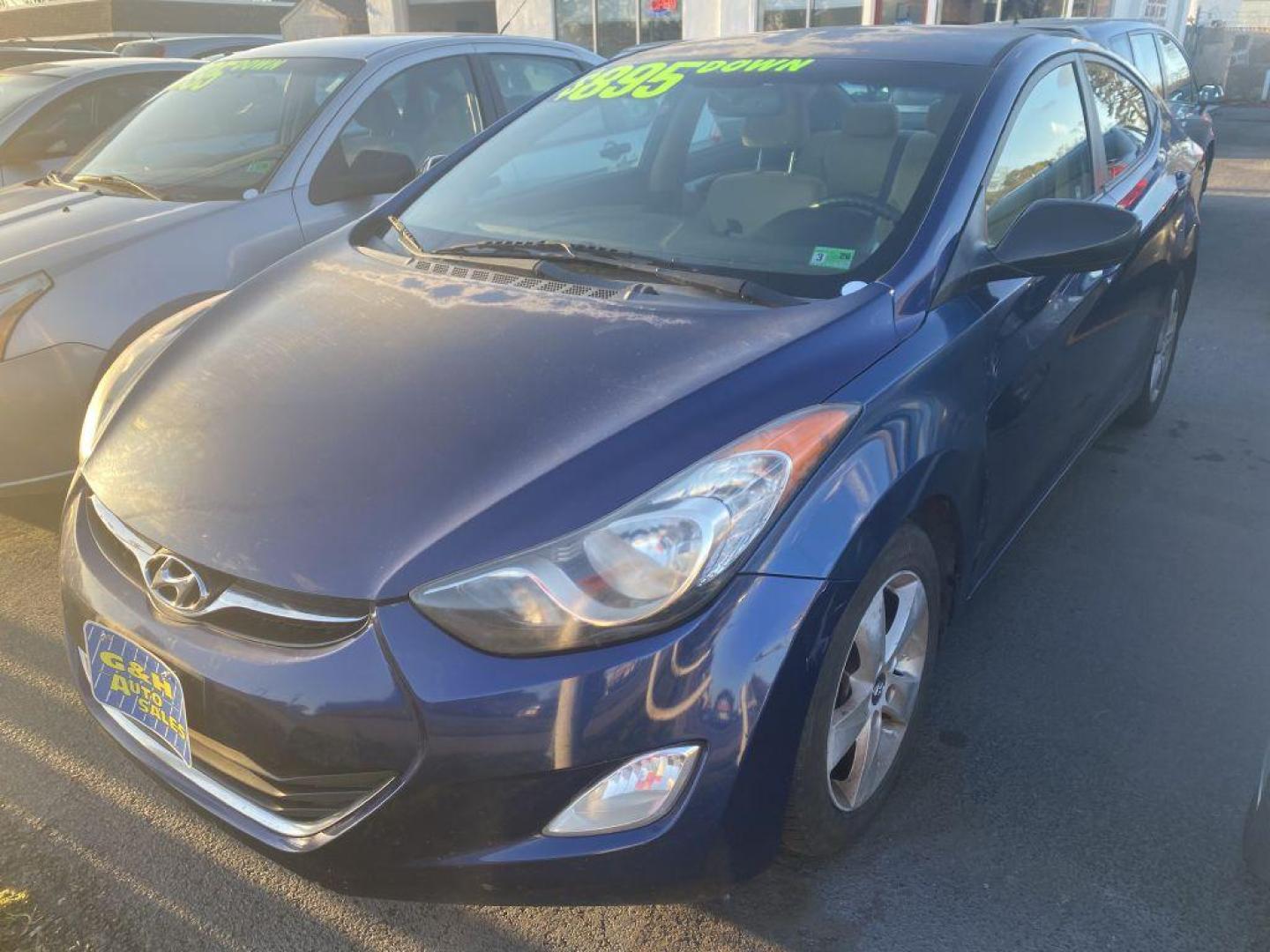 2013 BLUE HYUNDAI ELANTRA GLS (KMHDH4AE4DU) with an 1.8L engine, Automatic transmission, located at 930 E Little Creek Road, Norfolk, VA, 23518, (757) 588-0420, 36.915051, -76.244408 - Photo#0