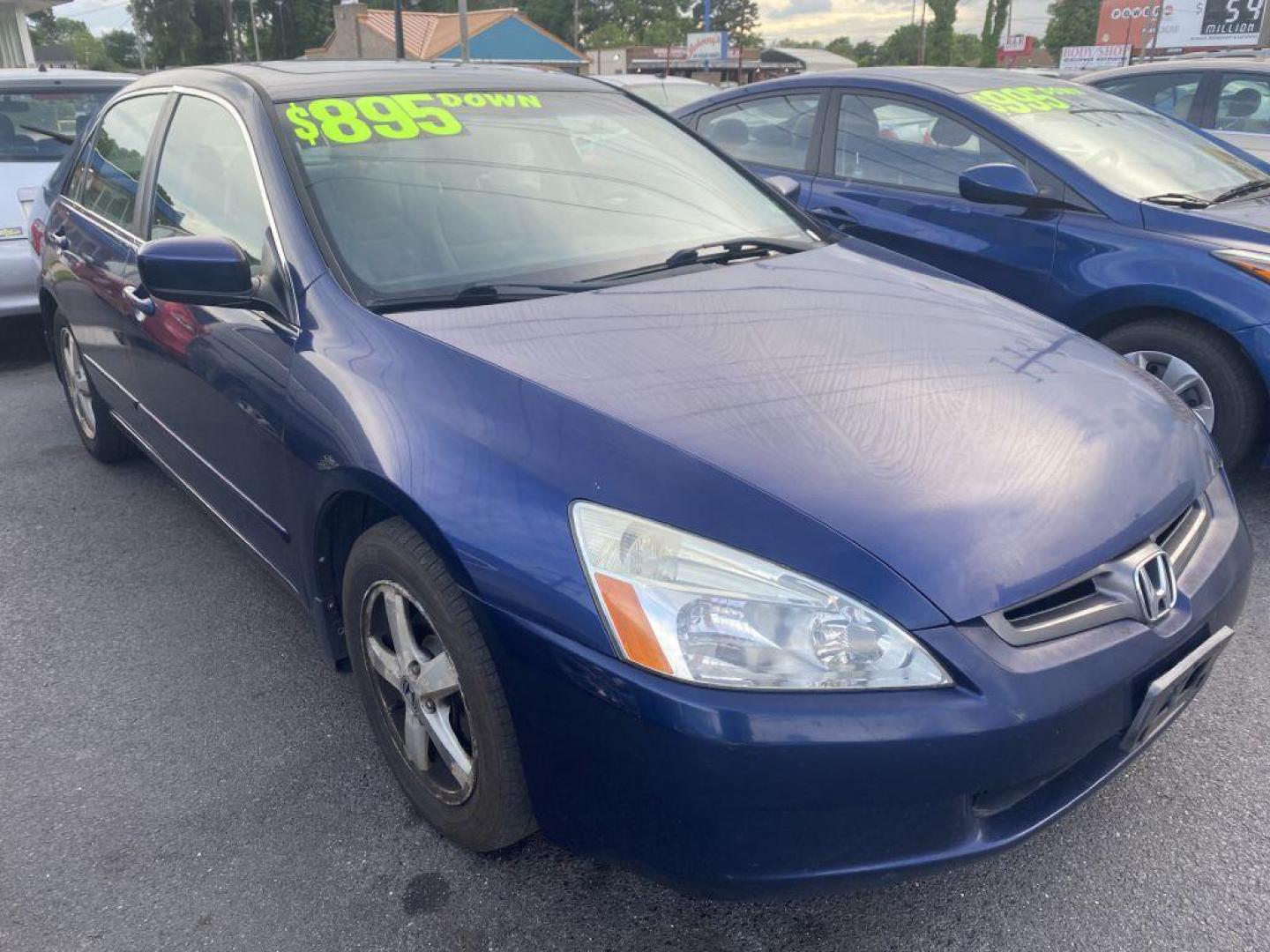 2004 BLUE HONDA ACCORD EX (1HGCM56614A) with an 2.4L engine, Automatic transmission, located at 930 E Little Creek Road, Norfolk, VA, 23518, (757) 588-0420, 36.915051, -76.244408 - Photo#0