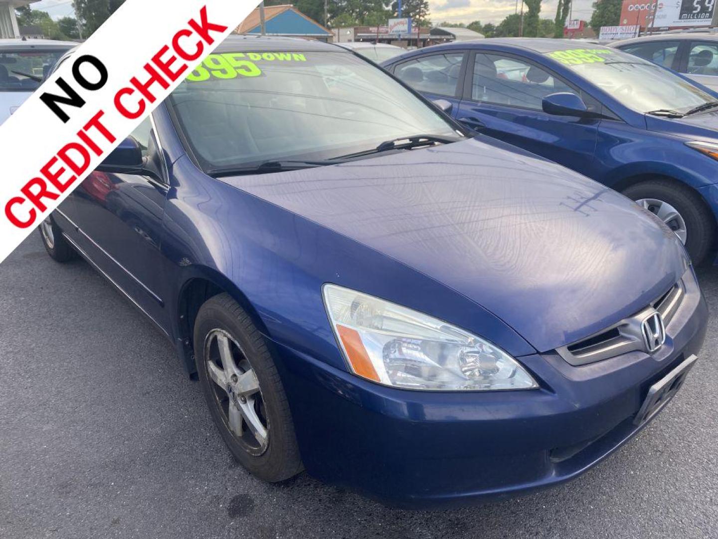 2004 BLUE HONDA ACCORD EX (1HGCM56614A) with an 2.4L engine, Automatic transmission, located at 930 E Little Creek Road, Norfolk, VA, 23518, (757) 588-0420, 36.915051, -76.244408 - Photo#0