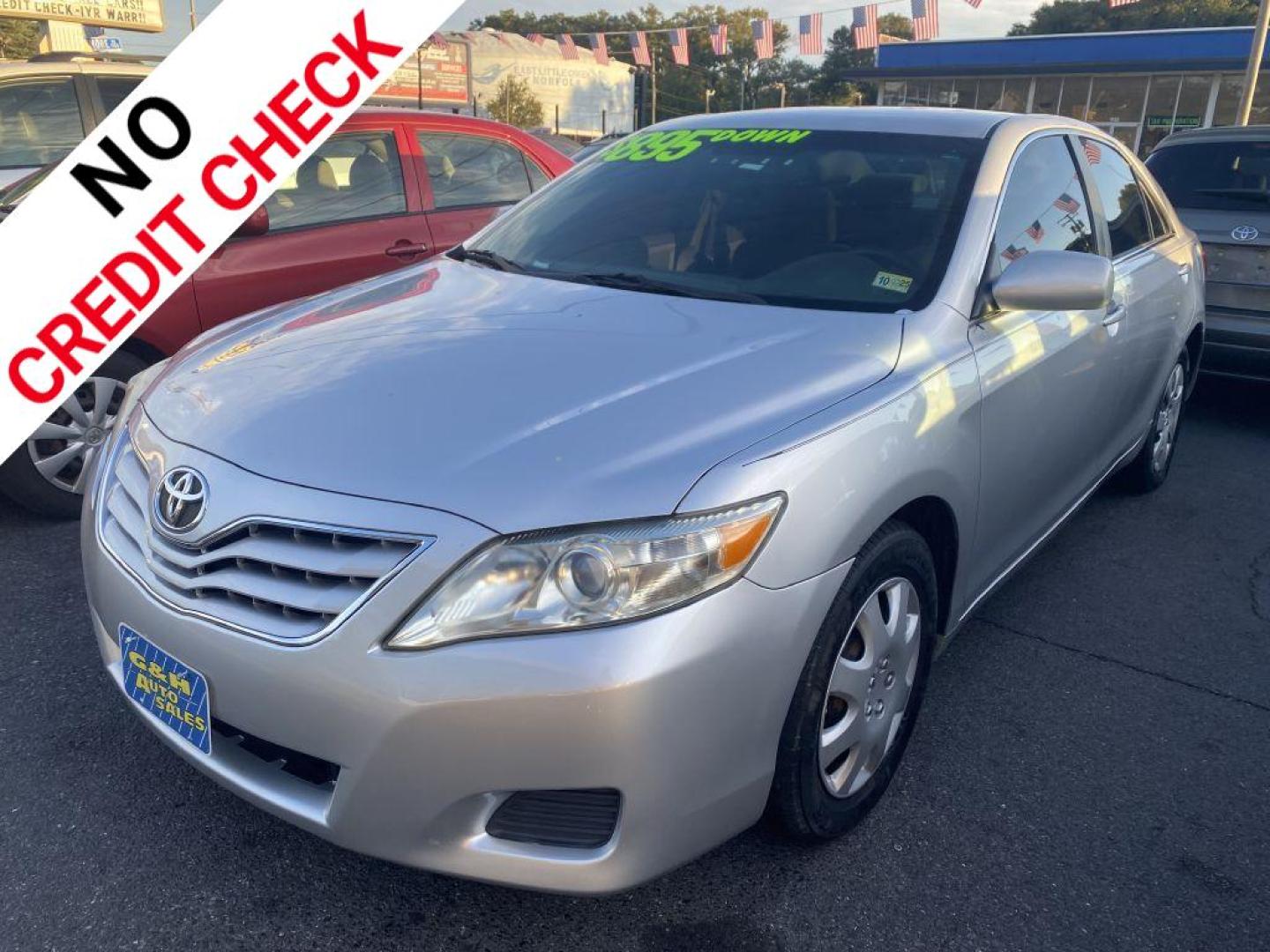 2010 SILVER TOYOTA CAMRY BASE (4T4BF3EK6AR) with an 2.5L engine, Automatic transmission, located at 930 E Little Creek Road, Norfolk, VA, 23518, (757) 588-0420, 36.915051, -76.244408 - Photo#0