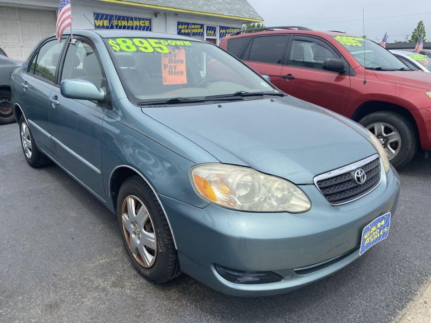 2005 TEAL TOYOTA COROLLA CE (1NXBR32E15Z) with an 1.8L engine, Automatic transmission, located at 930 E Little Creek Road, Norfolk, VA, 23518, (757) 588-0420, 36.915051, -76.244408 - Photo#0