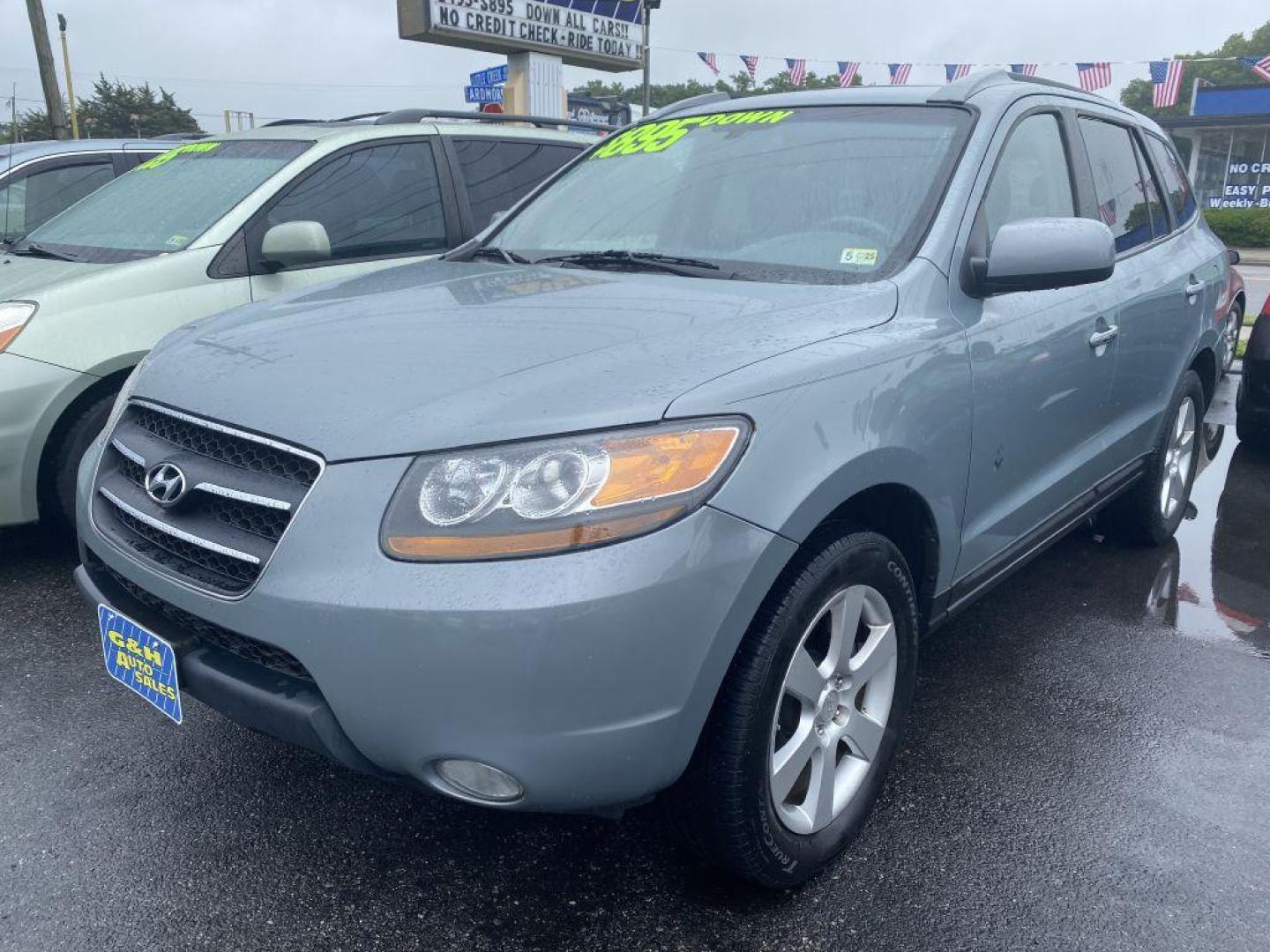 2008 GRAY HYUNDAI SANTA FE SE (5NMSH73E08H) with an 3.3L engine, Automatic transmission, located at 930 E Little Creek Road, Norfolk, VA, 23518, (757) 588-0420, 36.915051, -76.244408 - Photo#0