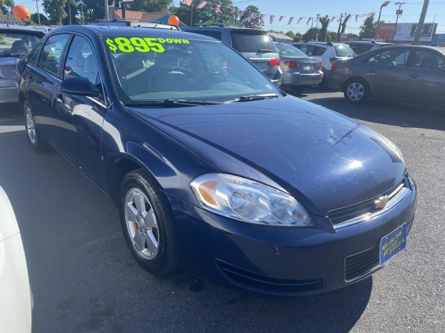 2008 BLUE CHEVROLET IMPALA LT (2G1WT55K389) with an 3.5L engine, Automatic transmission, located at 930 E Little Creek Road, Norfolk, VA, 23518, (757) 588-0420, 36.915051, -76.244408 - Photo#0