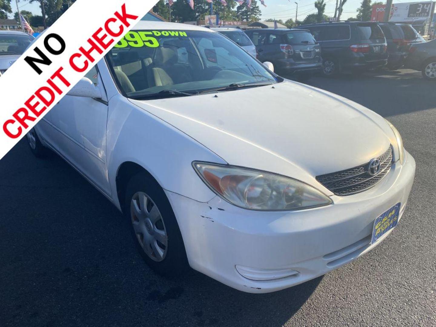 2003 WHITE TOYOTA CAMRY LE (4T1BE32K13U) with an 2.4L engine, Automatic transmission, located at 930 E Little Creek Road, Norfolk, VA, 23518, (757) 588-0420, 36.915051, -76.244408 - Photo#0