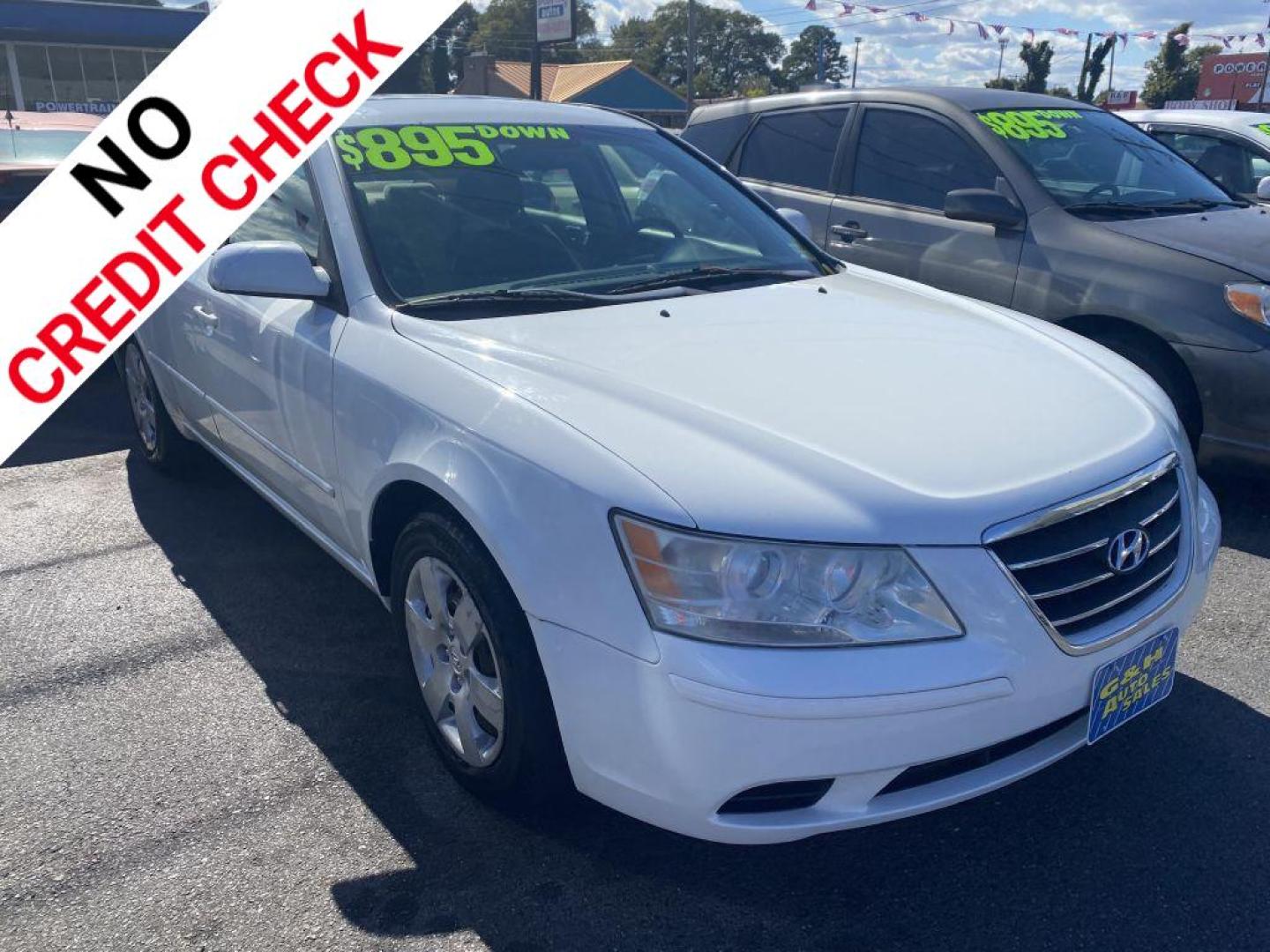 2009 WHITE HYUNDAI SONATA GLS (5NPET46F99H) with an 3.3L engine, Automatic transmission, located at 930 E Little Creek Road, Norfolk, VA, 23518, (757) 588-0420, 36.915051, -76.244408 - Photo#0