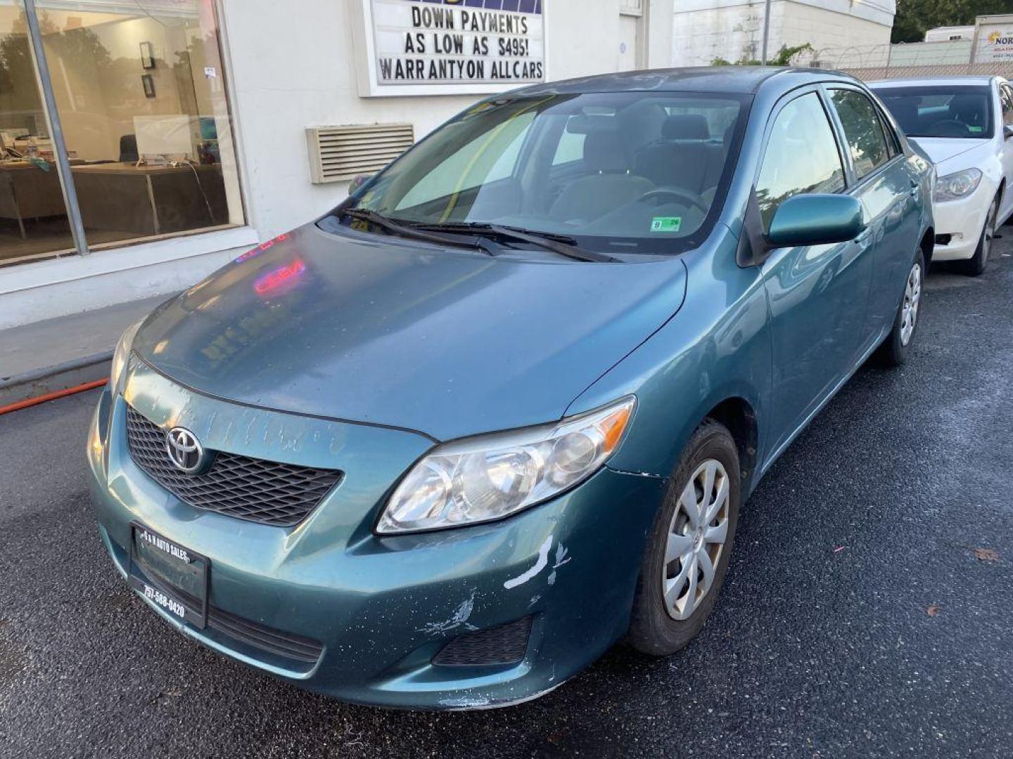 2010 GREEN TOYOTA COROLLA BASE (2T1BU4EE4AC) with an 1.8L engine, Automatic transmission, located at 930 E Little Creek Road, Norfolk, VA, 23518, (757) 588-0420, 36.915051, -76.244408 - Photo#0