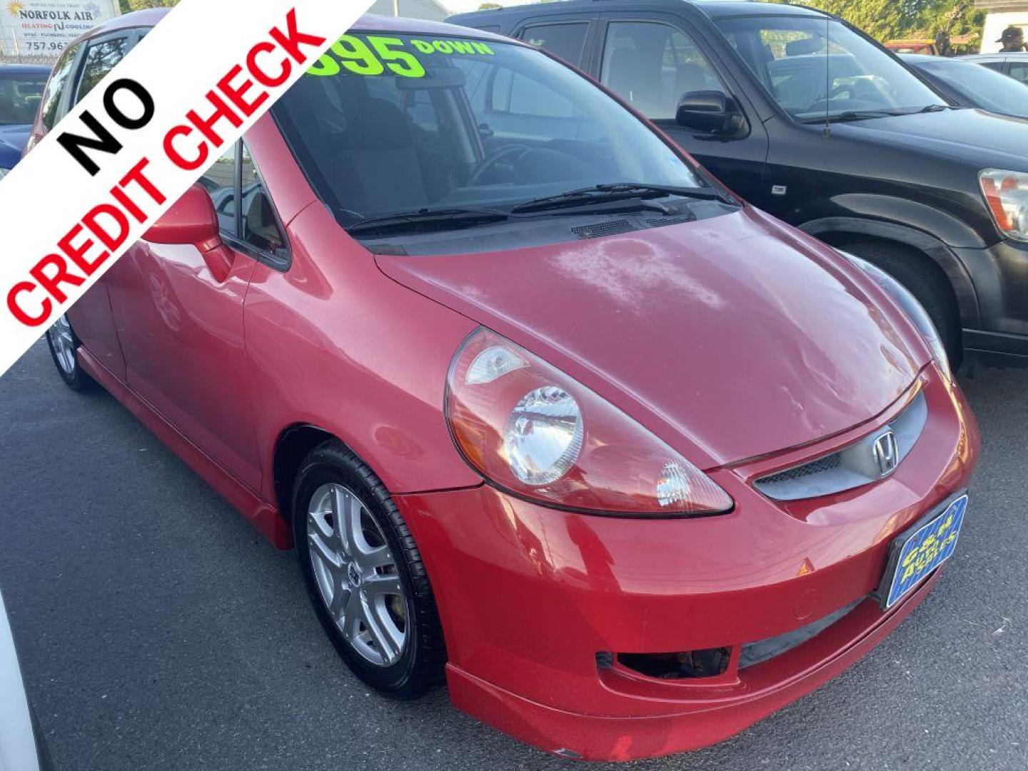 2008 RED HONDA FIT SPORT (JHMGD38688S) with an 1.5L engine, Automatic transmission, located at 930 E Little Creek Road, Norfolk, VA, 23518, (757) 588-0420, 36.915051, -76.244408 - Photo#0