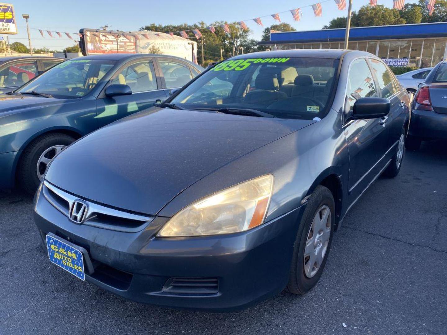 2007 GRAY HONDA ACCORD LX (1HGCM56477A) with an 2.4L engine, Automatic transmission, located at 930 E Little Creek Road, Norfolk, VA, 23518, (757) 588-0420, 36.915051, -76.244408 - Photo#0