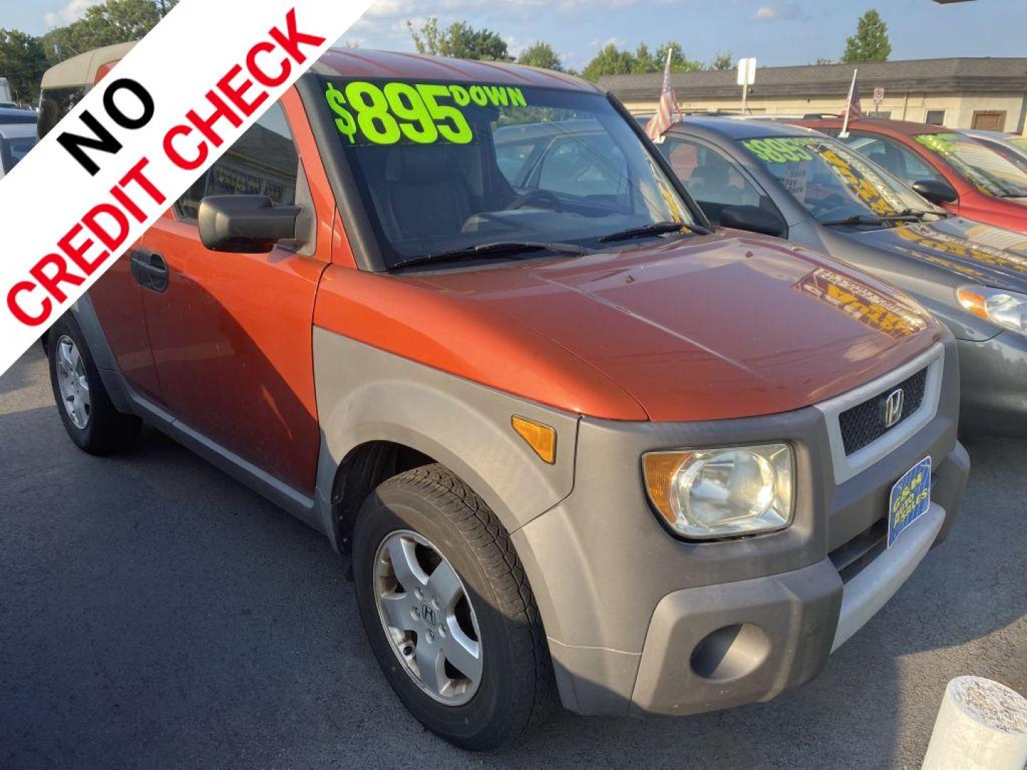 2003 ORANGE HONDA ELEMENT EX (5J6YH27673L) with an 2.4L engine, 5-Speed Manual transmission, located at 930 E Little Creek Road, Norfolk, VA, 23518, (757) 588-0420, 36.915051, -76.244408 - Photo#0