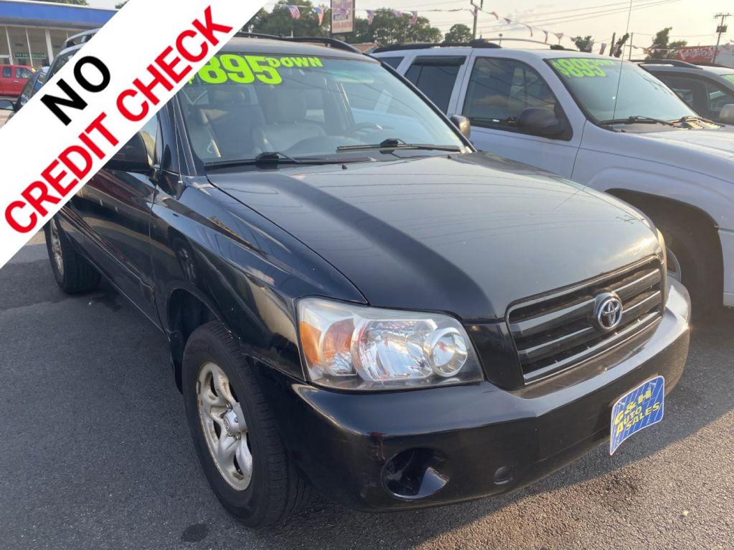 2006 BLACK TOYOTA HIGHLANDER (JTEGD21A560) with an 2.4L engine, Automatic transmission, located at 930 E Little Creek Road, Norfolk, VA, 23518, (757) 588-0420, 36.915051, -76.244408 - Photo#0