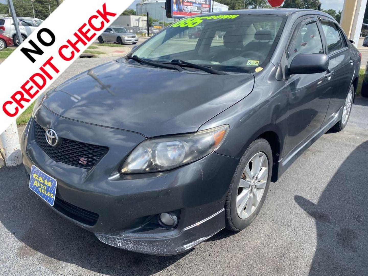 2010 GRAY TOYOTA COROLLA BASE (2T1BU4EE9AC) with an 1.8L engine, 4-Speed Manual transmission, located at 930 E Little Creek Road, Norfolk, VA, 23518, (757) 588-0420, 36.915051, -76.244408 - Photo#0