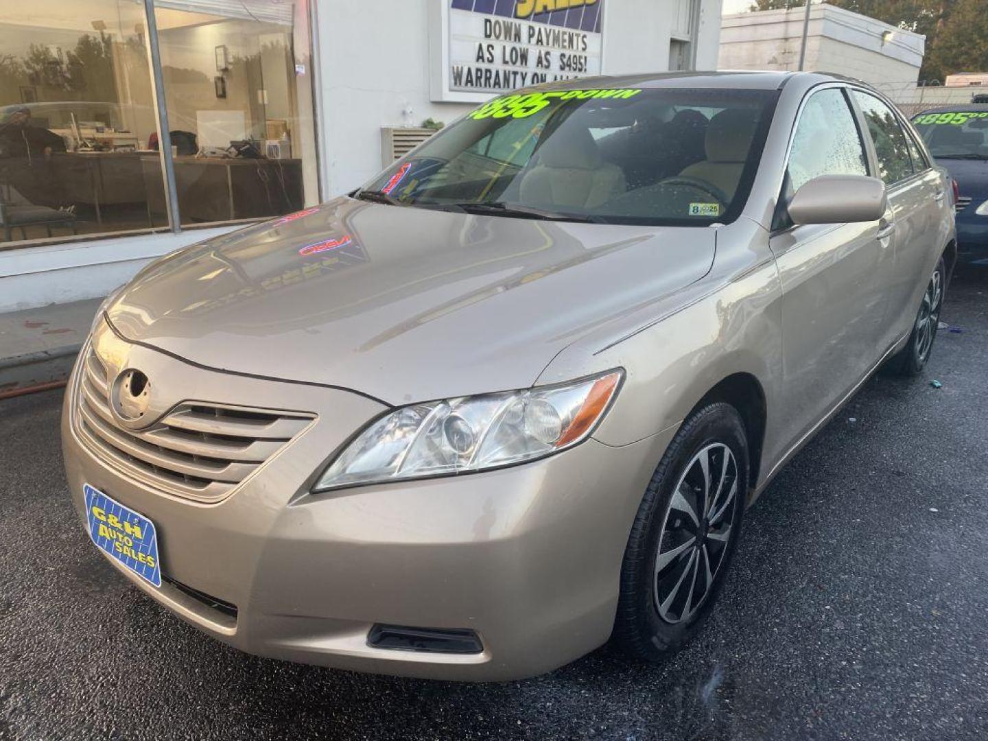 2008 TAN TOYOTA CAMRY CE (4T1BE46K18U) with an 2.4L engine, Automatic transmission, located at 930 E Little Creek Road, Norfolk, VA, 23518, (757) 588-0420, 36.915051, -76.244408 - Photo#0