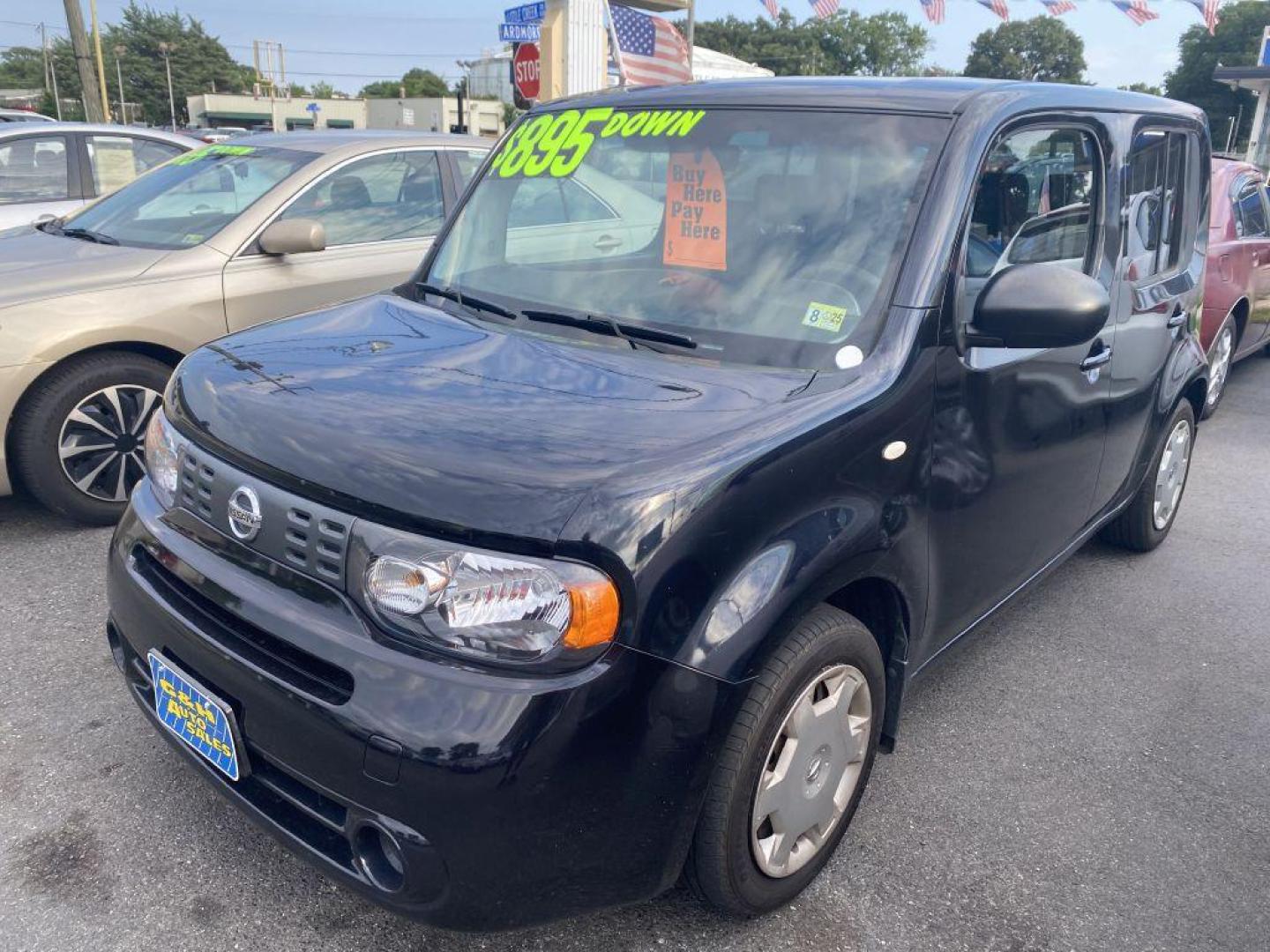 2010 BLACK NISSAN CUBE BASE (JN8AZ2KR4AT) with an 1.8L engine, Manual transmission, located at 930 E Little Creek Road, Norfolk, VA, 23518, (757) 588-0420, 36.915051, -76.244408 - Photo#0