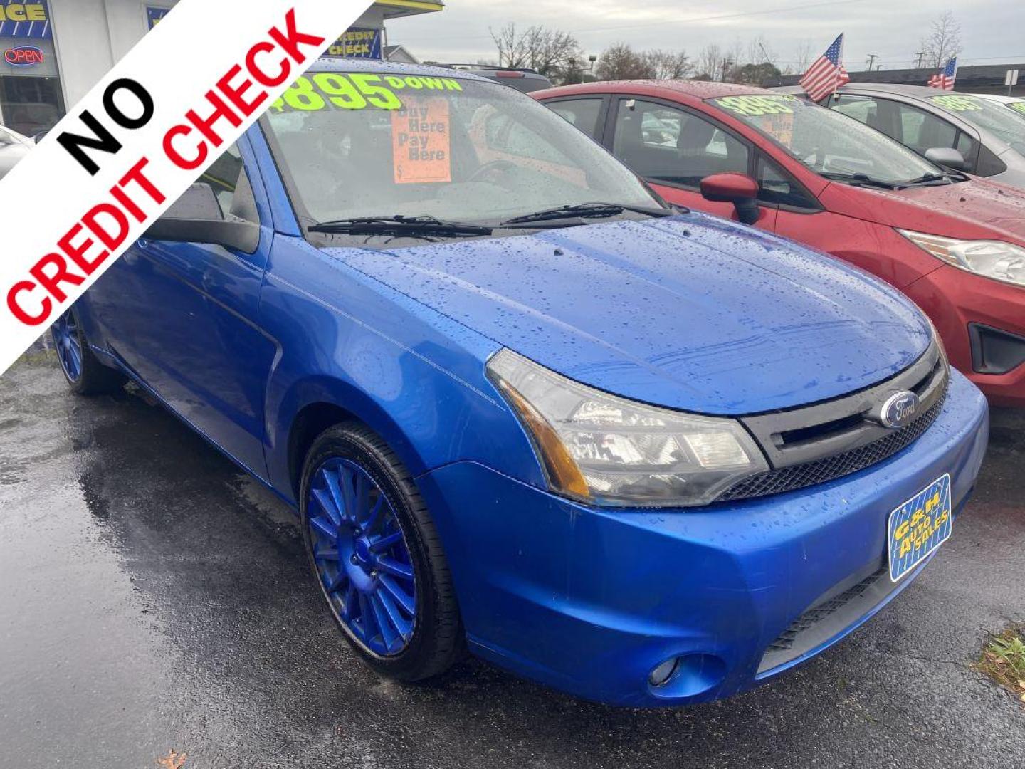 2010 BLUE FORD FOCUS SES (1FAHP3GNXAW) with an 2.0L engine, Automatic transmission, located at 930 E Little Creek Road, Norfolk, VA, 23518, (757) 588-0420, 36.915051, -76.244408 - Photo#0