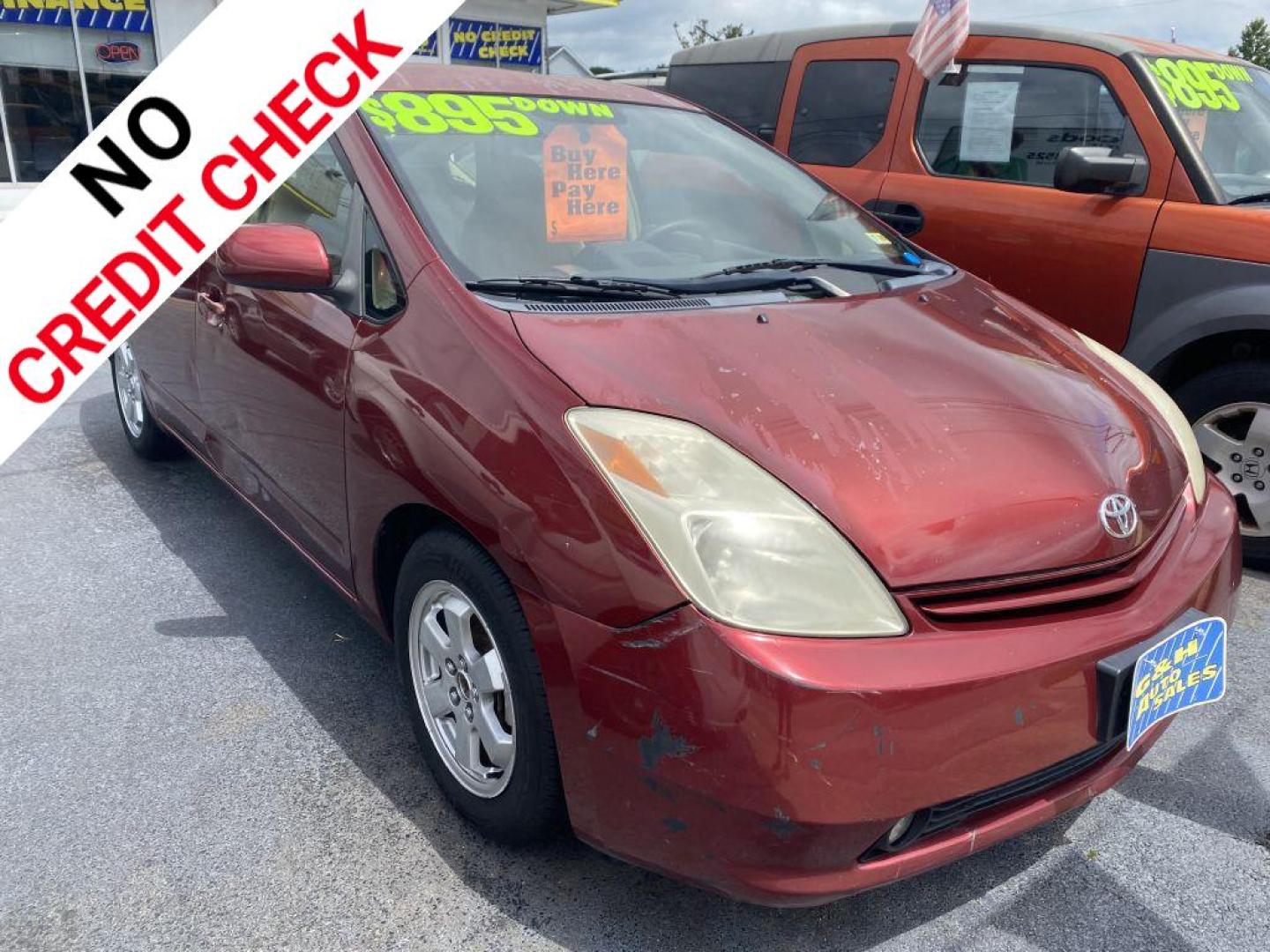 2005 RED TOYOTA PRIUS (JTDKB20UX57) with an 1.5L engine, Automatic transmission, located at 930 E Little Creek Road, Norfolk, VA, 23518, (757) 588-0420, 36.915051, -76.244408 - -NO CREDIT CHECK -2YR ENGINE and TRANSMISSION WARRANTY -$495-$895 DOWN - Photo#0