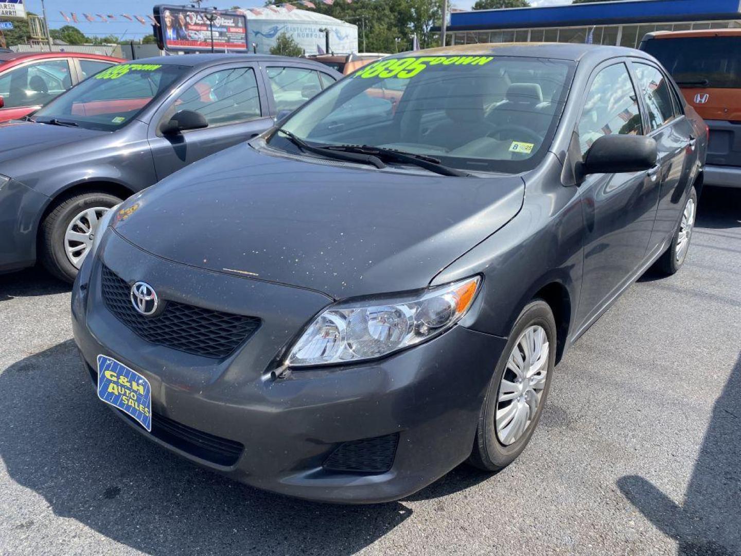 2010 GRAY TOYOTA COROLLA BASE (1NXBU4EE4AZ) with an 1.8L engine, Automatic transmission, located at 930 E Little Creek Road, Norfolk, VA, 23518, (757) 588-0420, 36.915051, -76.244408 - Photo#0
