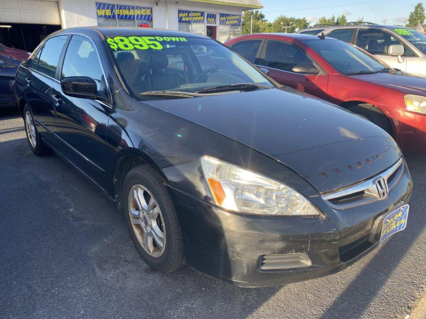 2007 BLACK HONDA ACCORD EX (1HGCM56807A) with an 2.4L engine, Automatic transmission, located at 930 E Little Creek Road, Norfolk, VA, 23518, (757) 588-0420, 36.915051, -76.244408 - Photo#0