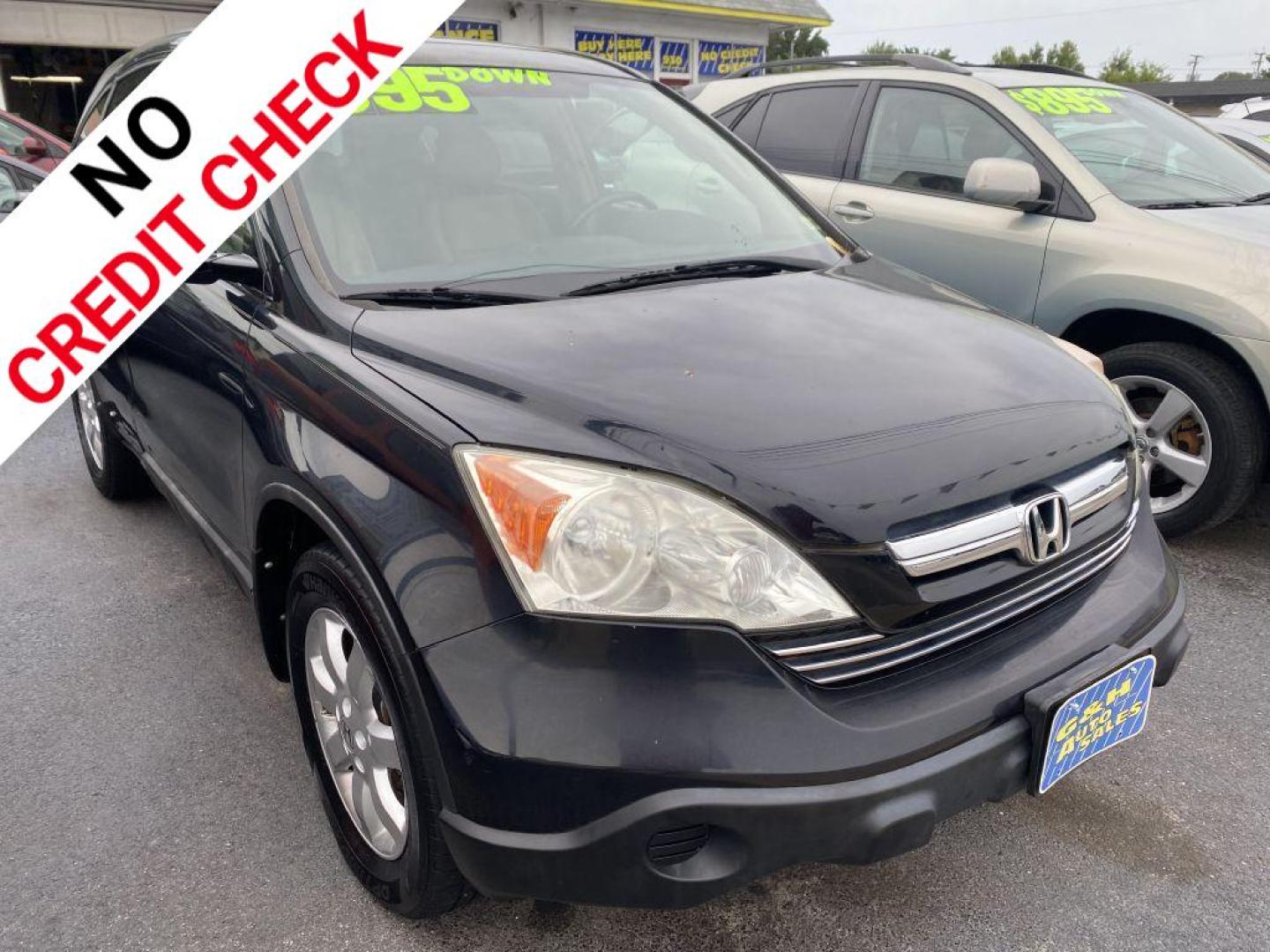 2008 BLACK HONDA CR-V EXL (5J6RE48788L) with an 2.4L engine, Automatic transmission, located at 930 E Little Creek Road, Norfolk, VA, 23518, (757) 588-0420, 36.915051, -76.244408 - Photo#0