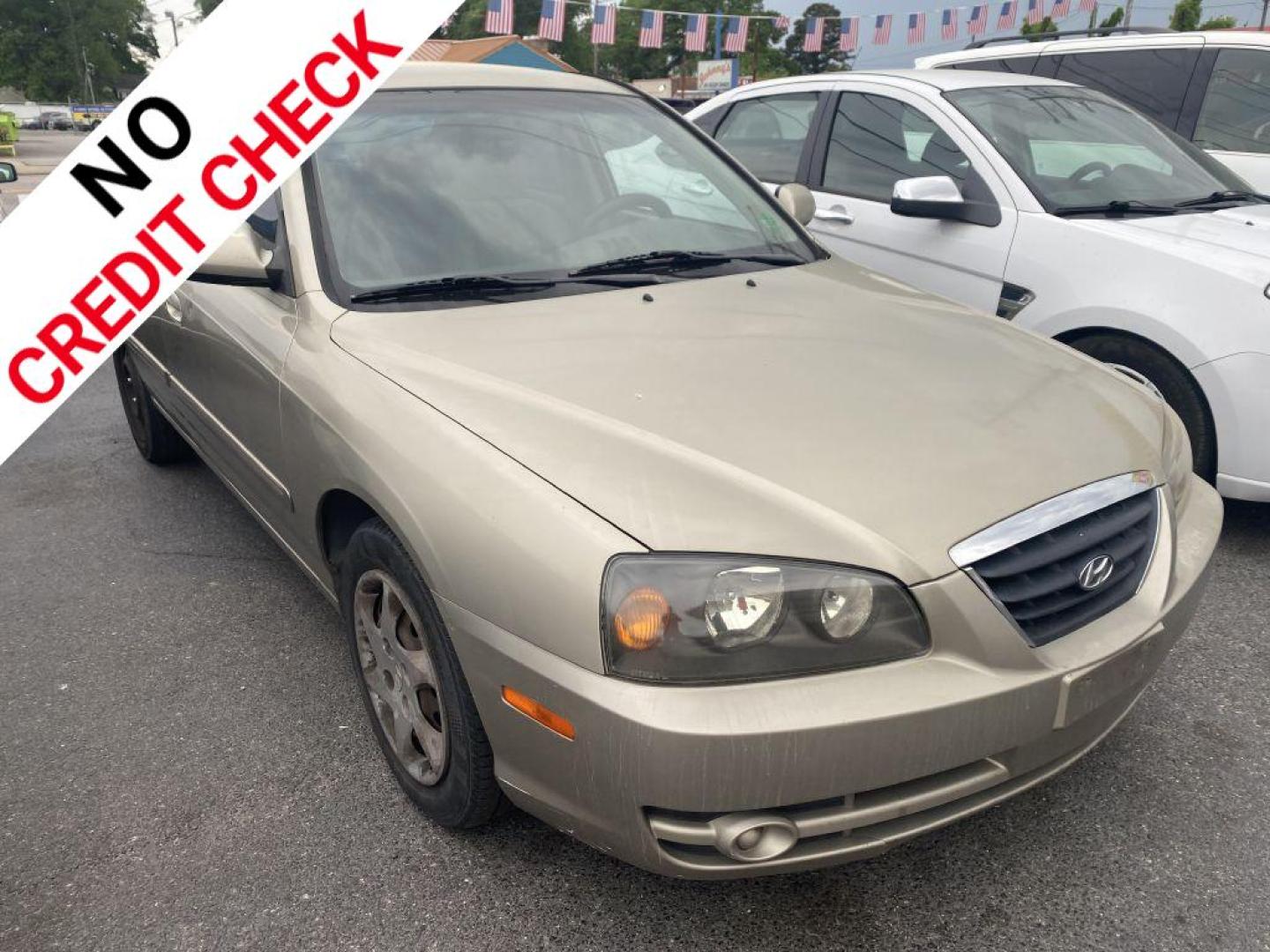 2005 TAN HYUNDAI ELANTRA GLS (KMHDN46D65U) with an 2.0L engine, Automatic transmission, located at 930 E Little Creek Road, Norfolk, VA, 23518, (757) 588-0420, 36.915051, -76.244408 - Photo#0