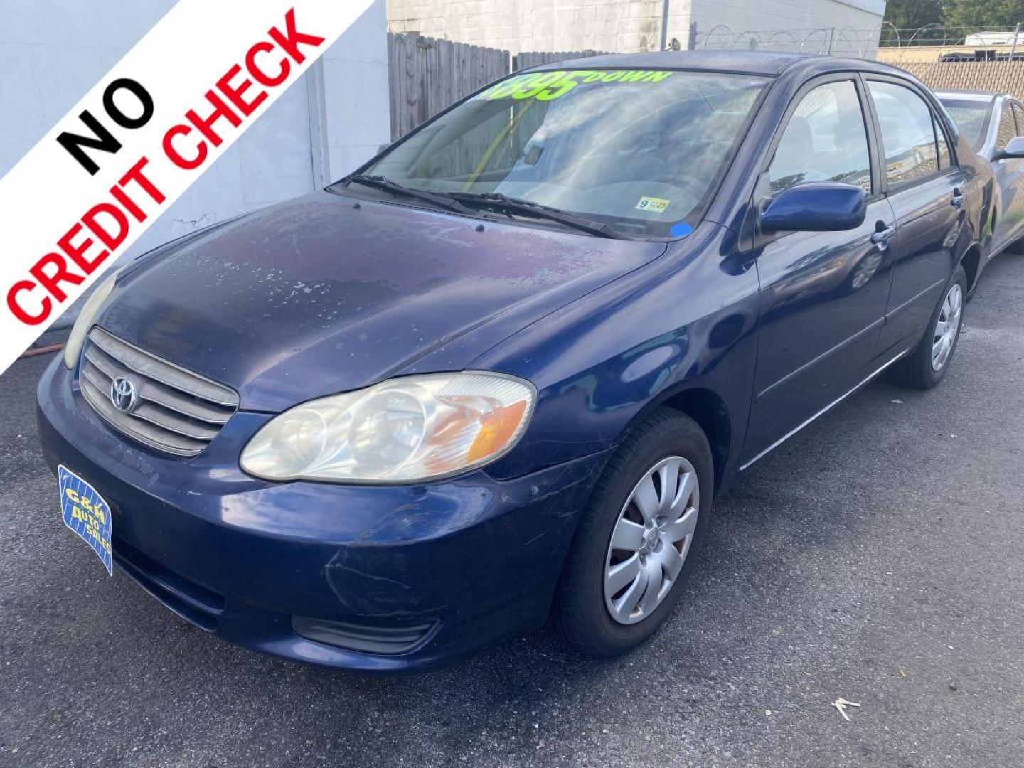 2004 BLUE TOYOTA COROLLA CE (2T1BR32E74C) with an 1.8L engine, Automatic transmission, located at 930 E Little Creek Road, Norfolk, VA, 23518, (757) 588-0420, 36.915051, -76.244408 - Photo#0