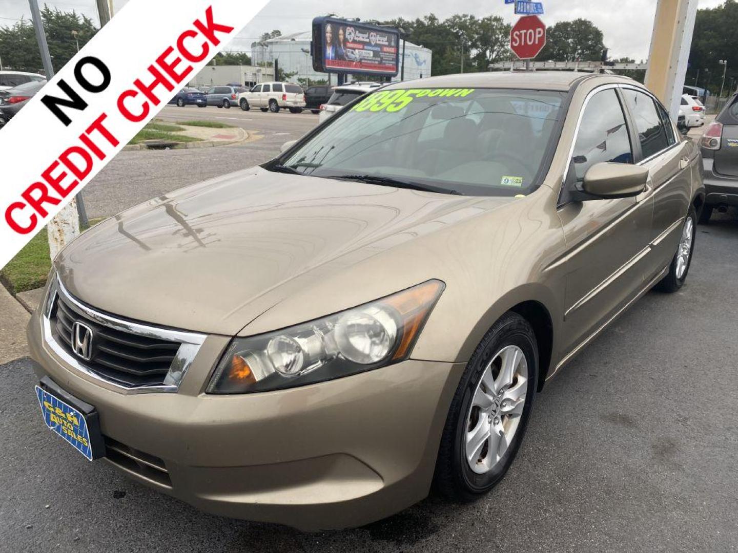 2009 GOLD HONDA ACCORD LXP (1HGCP26459A) with an 2.4L engine, Automatic transmission, located at 930 E Little Creek Road, Norfolk, VA, 23518, (757) 588-0420, 36.915051, -76.244408 - Photo#0