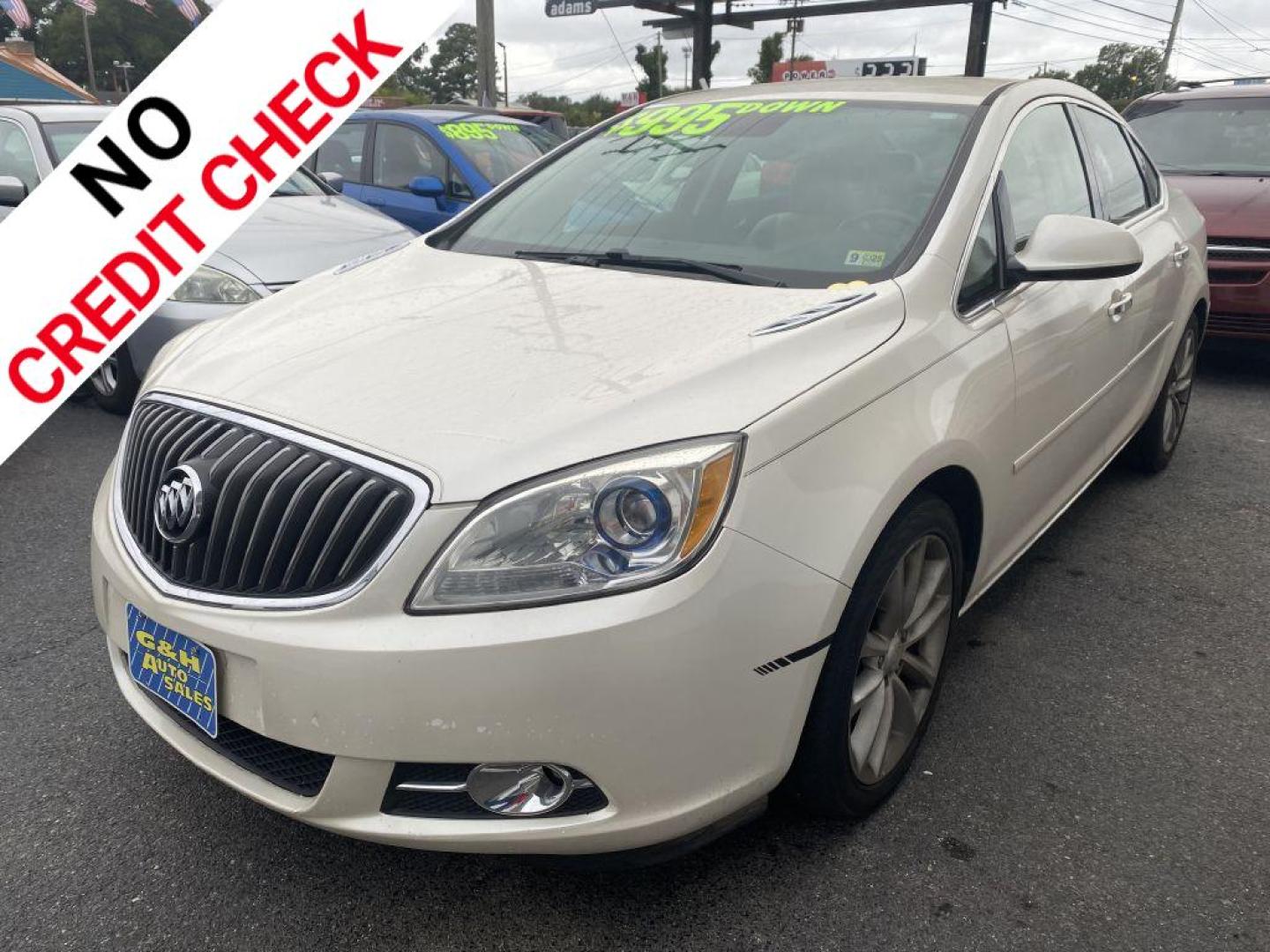2012 WHITE BUICK VERANO (1G4PS5SK0C4) with an 2.4L engine, Automatic transmission, located at 930 E Little Creek Road, Norfolk, VA, 23518, (757) 588-0420, 36.915051, -76.244408 - Photo#0