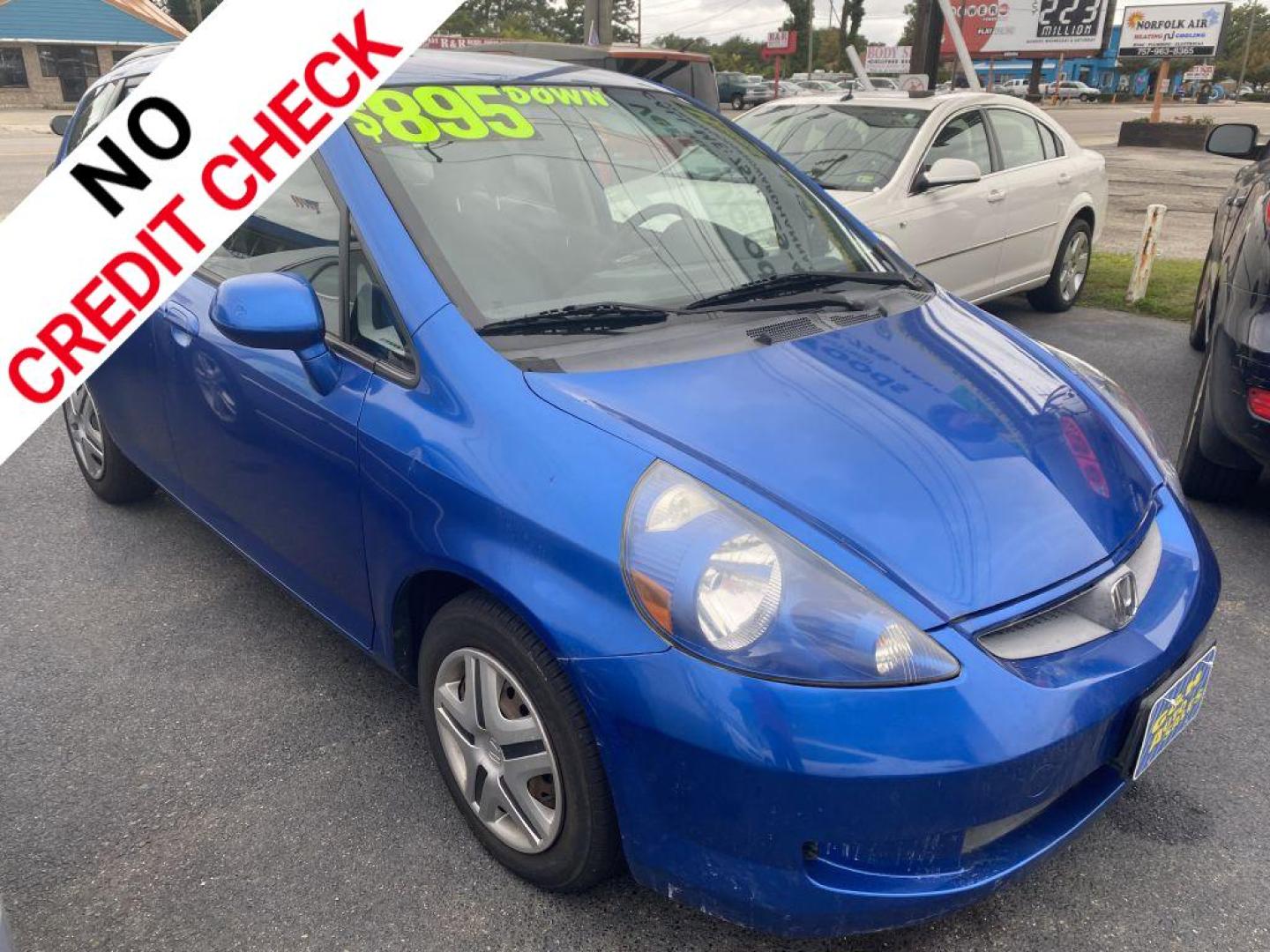 2007 BLUE HONDA FIT (JHMGD38467S) with an 1.5L engine, Automatic transmission, located at 930 E Little Creek Road, Norfolk, VA, 23518, (757) 588-0420, 36.915051, -76.244408 - Photo#0