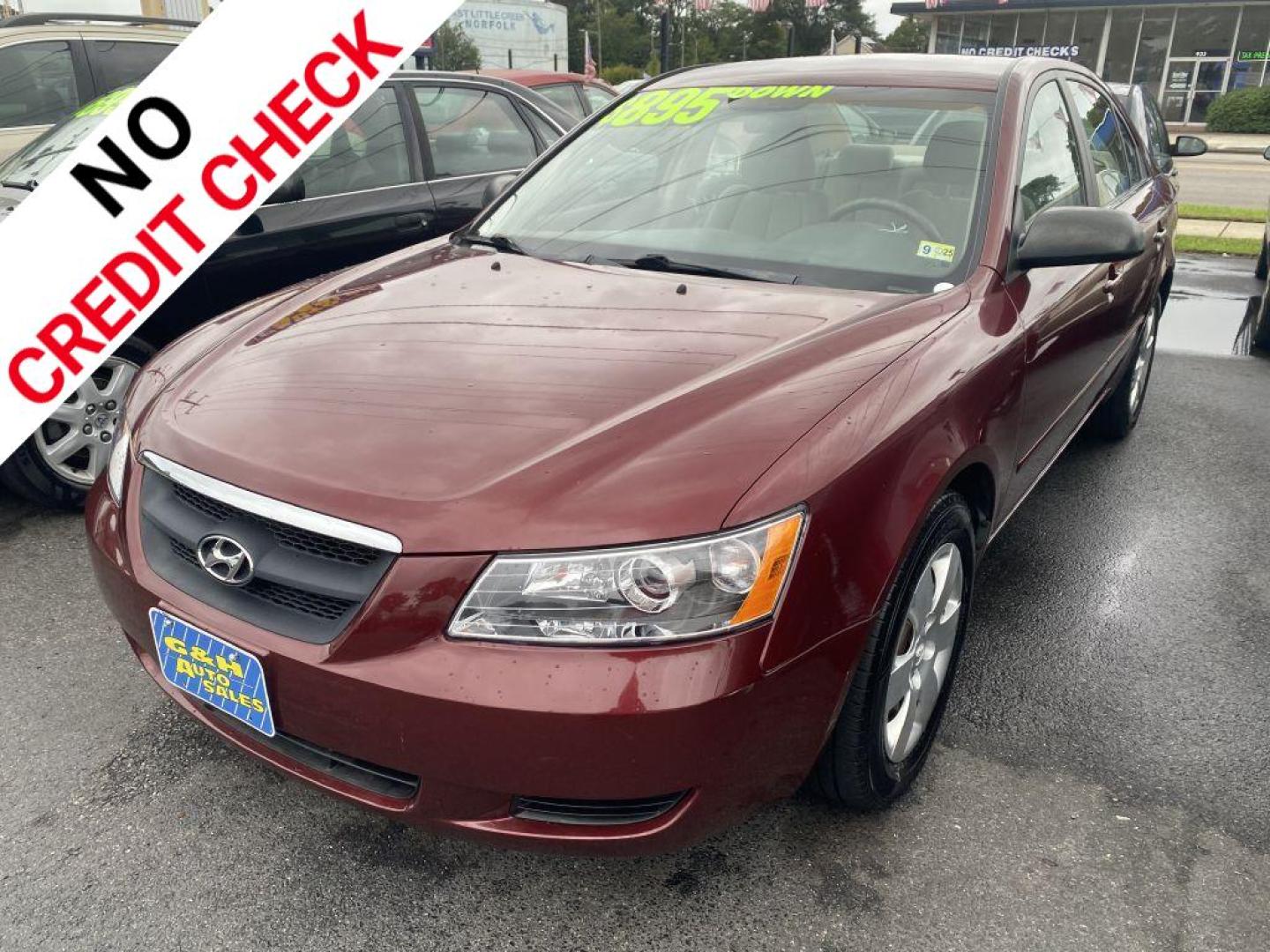 2007 BURG HYUNDAI SONATA GLS (5NPET46CX7H) with an 2.4L engine, Automatic transmission, located at 930 E Little Creek Road, Norfolk, VA, 23518, (757) 588-0420, 36.915051, -76.244408 - Photo#0