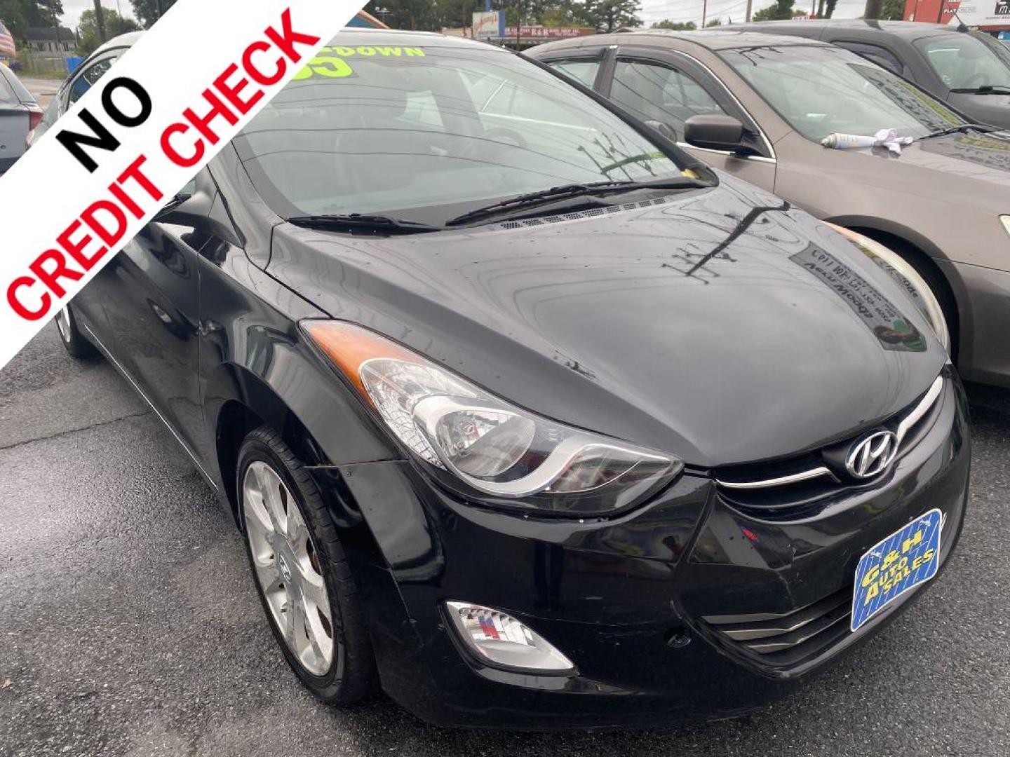 2013 BLACK HYUNDAI ELANTRA GLS (KMHDH4AE4DU) with an 1.8L engine, Automatic transmission, located at 930 E Little Creek Road, Norfolk, VA, 23518, (757) 588-0420, 36.915051, -76.244408 - Photo#0