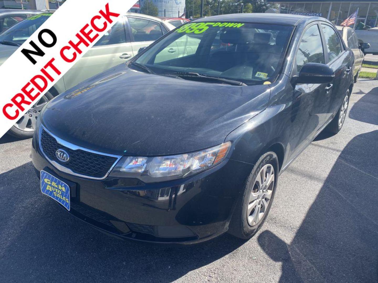 2012 BLACK KIA FORTE EX (KNAFU4A23C5) with an 2.0L engine, Automatic transmission, located at 930 E Little Creek Road, Norfolk, VA, 23518, (757) 588-0420, 36.915051, -76.244408 - Photo#0