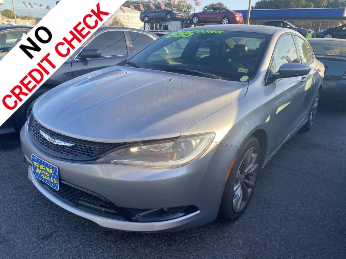 2015 GRAY CHRYSLER 200 S (1C3CCCBBXFN) with an 2.4L engine, Automatic transmission, located at 930 E Little Creek Road, Norfolk, VA, 23518, (757) 588-0420, 36.915051, -76.244408 - Photo#0