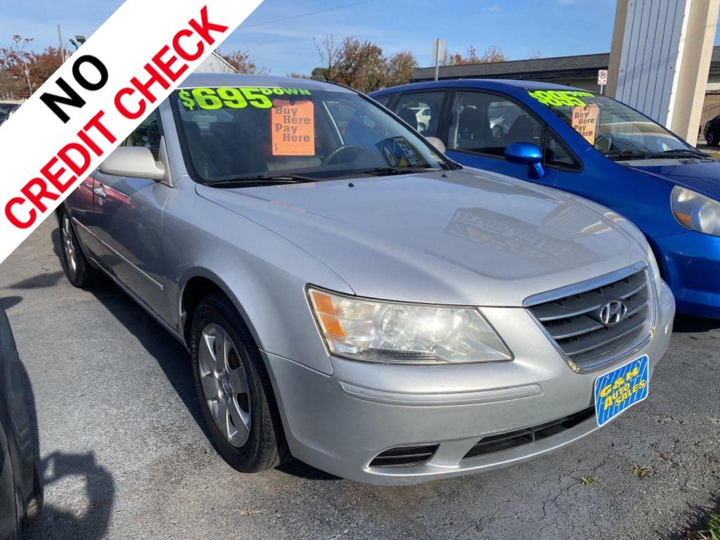 2009 SILVER HYUNDAI SONATA GLS (5NPET46C89H) with an 2.4L engine, Automatic transmission, located at 930 E Little Creek Road, Norfolk, VA, 23518, (757) 588-0420, 36.915051, -76.244408 - Photo#0