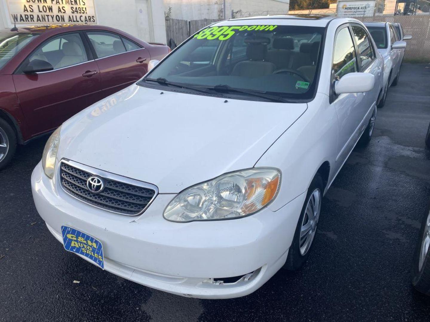 2005 WHITE TOYOTA COROLLA CE (JTDBR32EX52) with an 1.8L engine, Automatic transmission, located at 930 E Little Creek Road, Norfolk, VA, 23518, (757) 588-0420, 36.915051, -76.244408 - Photo#0